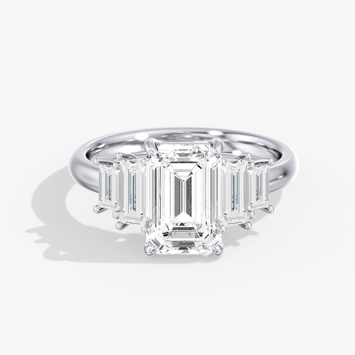 Emerald Cut Solitaire Ring, 3 ct