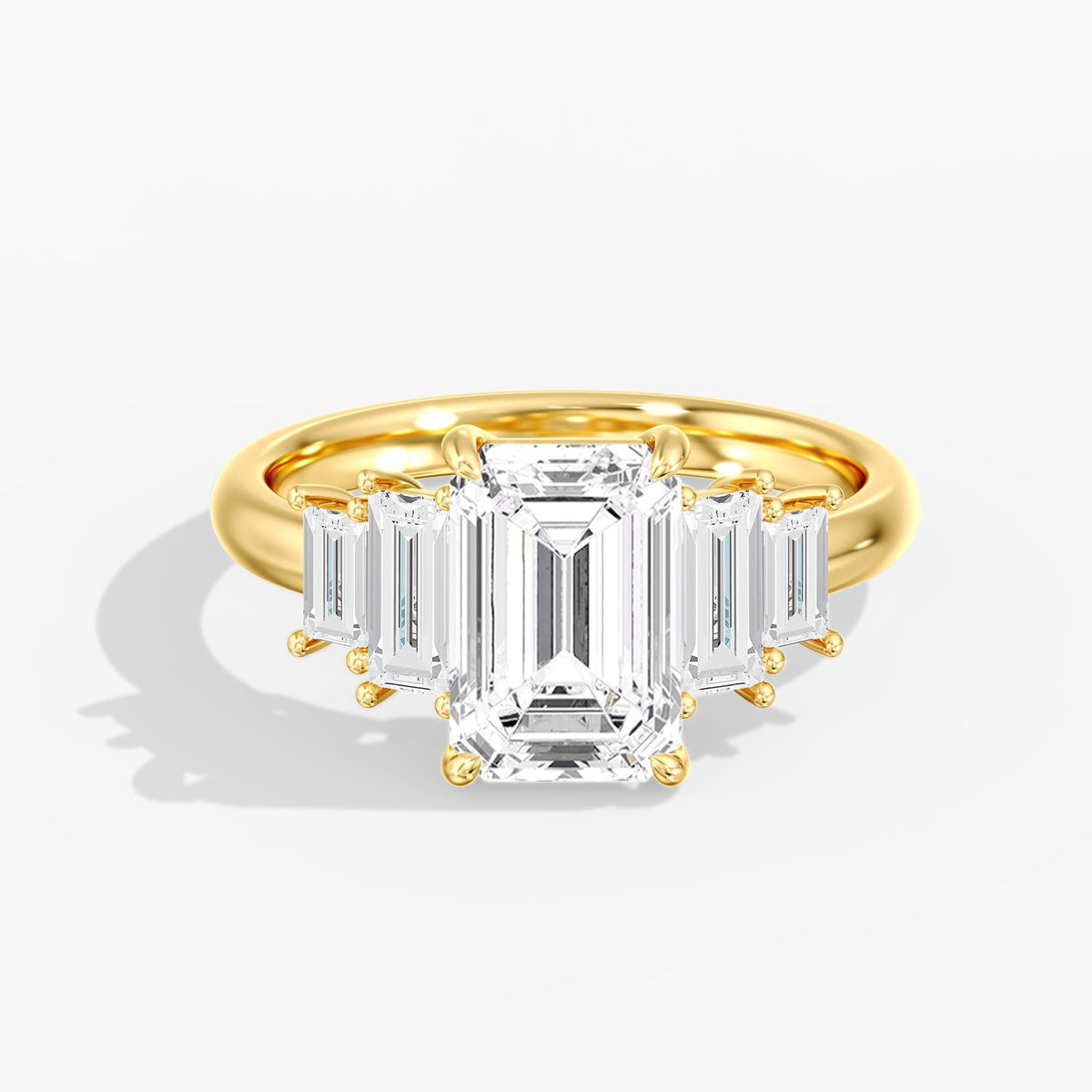 Emerald Cut Solitaire Ring, 3 ct