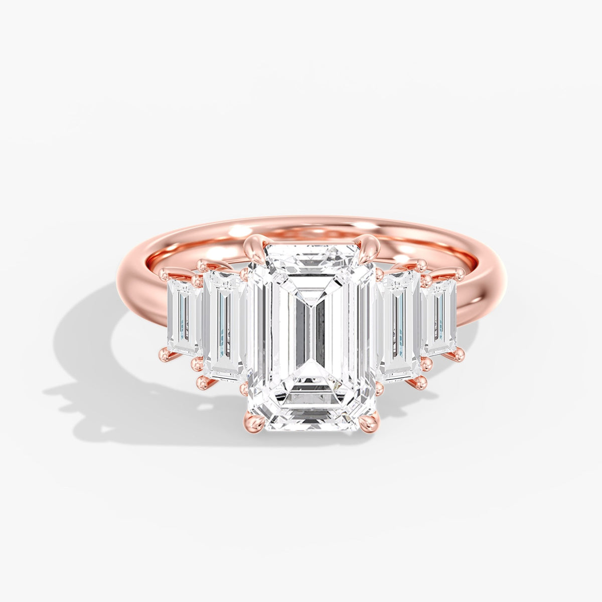 Emerald Cut Solitaire Ring, 3 ct