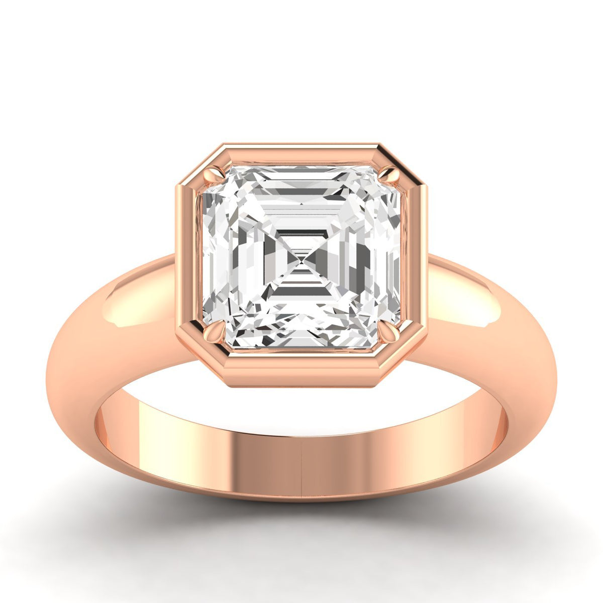Asscher Cut Diamond Ring, 3 ct