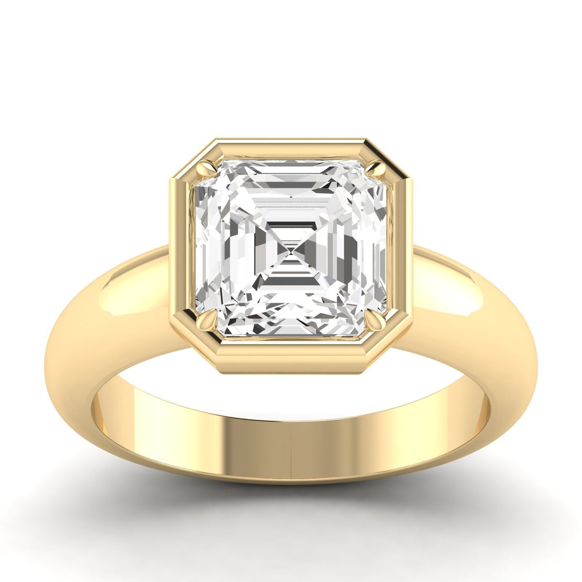 Asscher Cut Diamond Ring, 3 ct