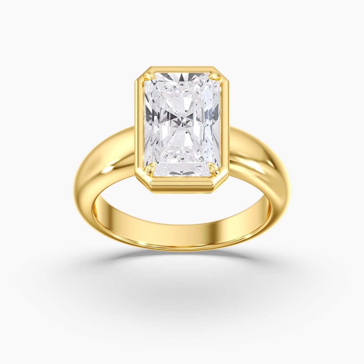 Radiant Cut Diamond Ring, 3 ct