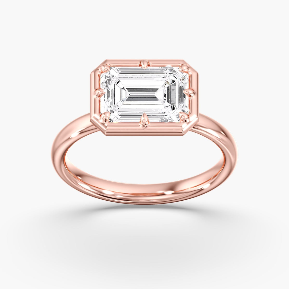 Georgian Emerald Cut Diamond Ring, 3 ct