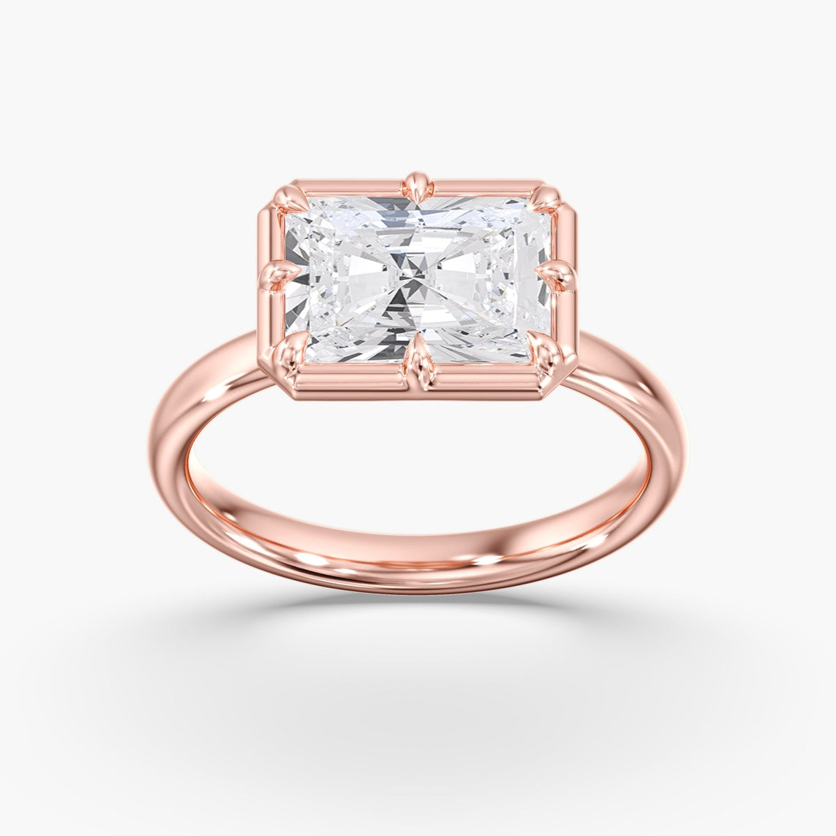 Georgian Radiant Cut Diamond Ring, 3 ct