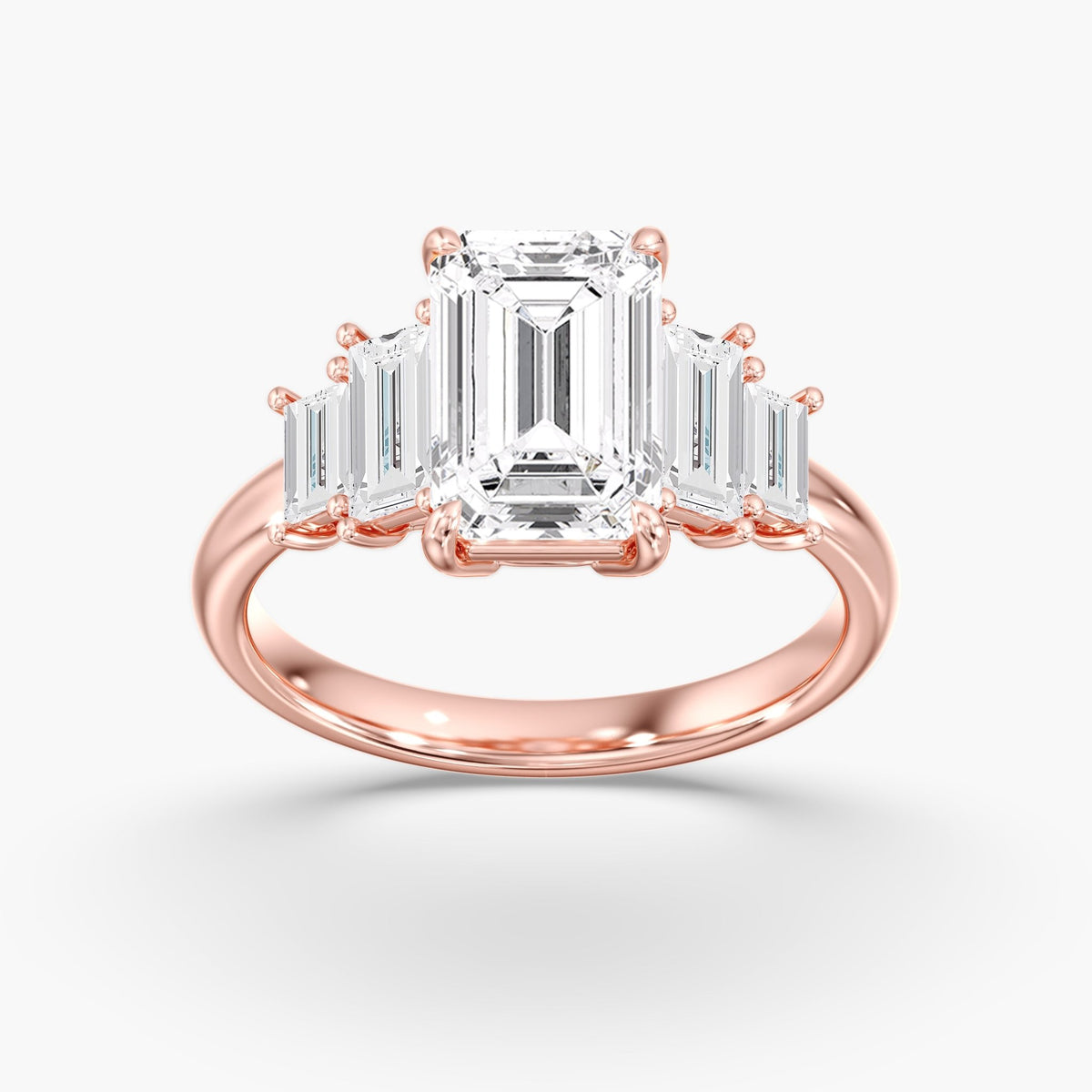 Emerald Cut Solitaire Ring, 3 ct