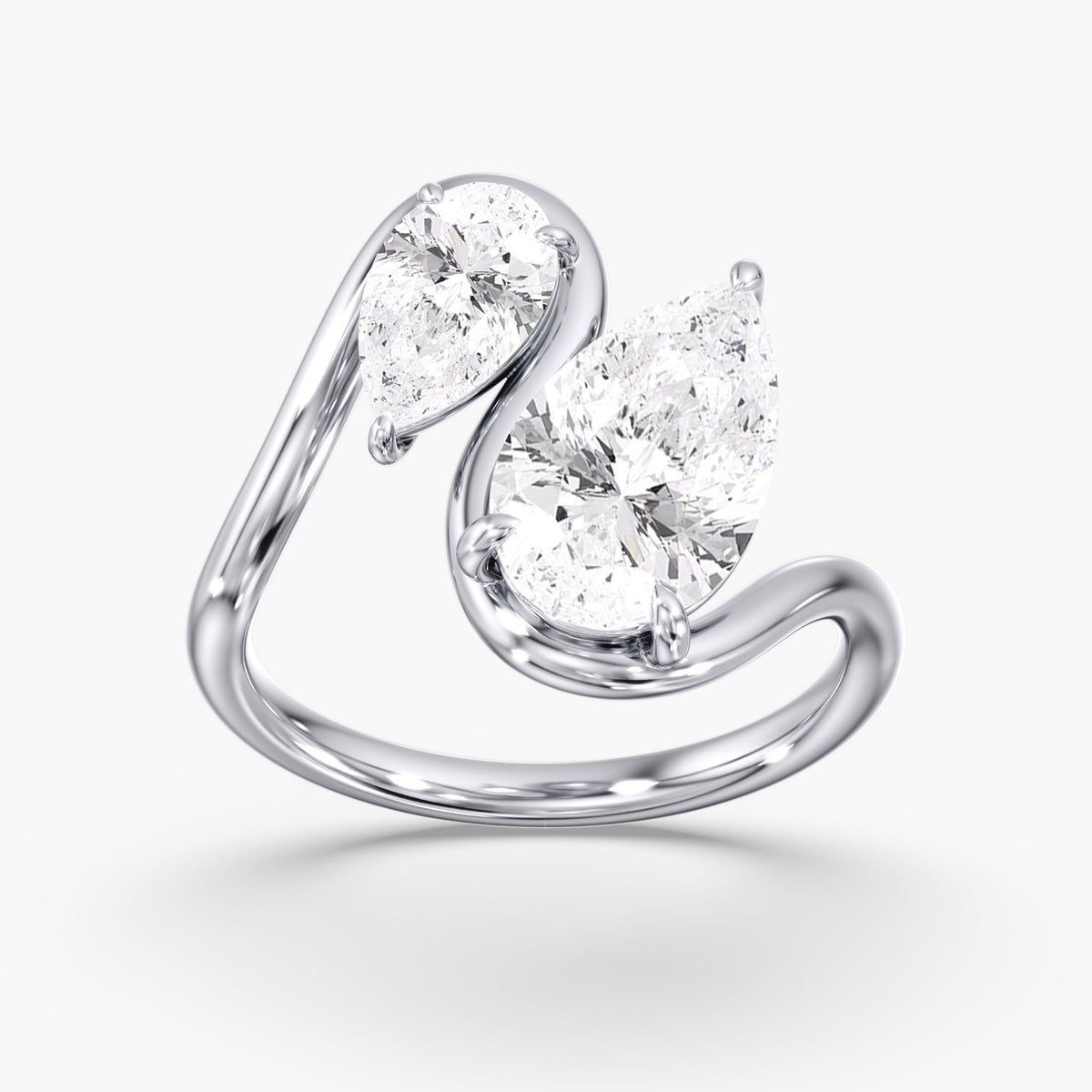 Statement Pear Diamond Ring, 3 ct