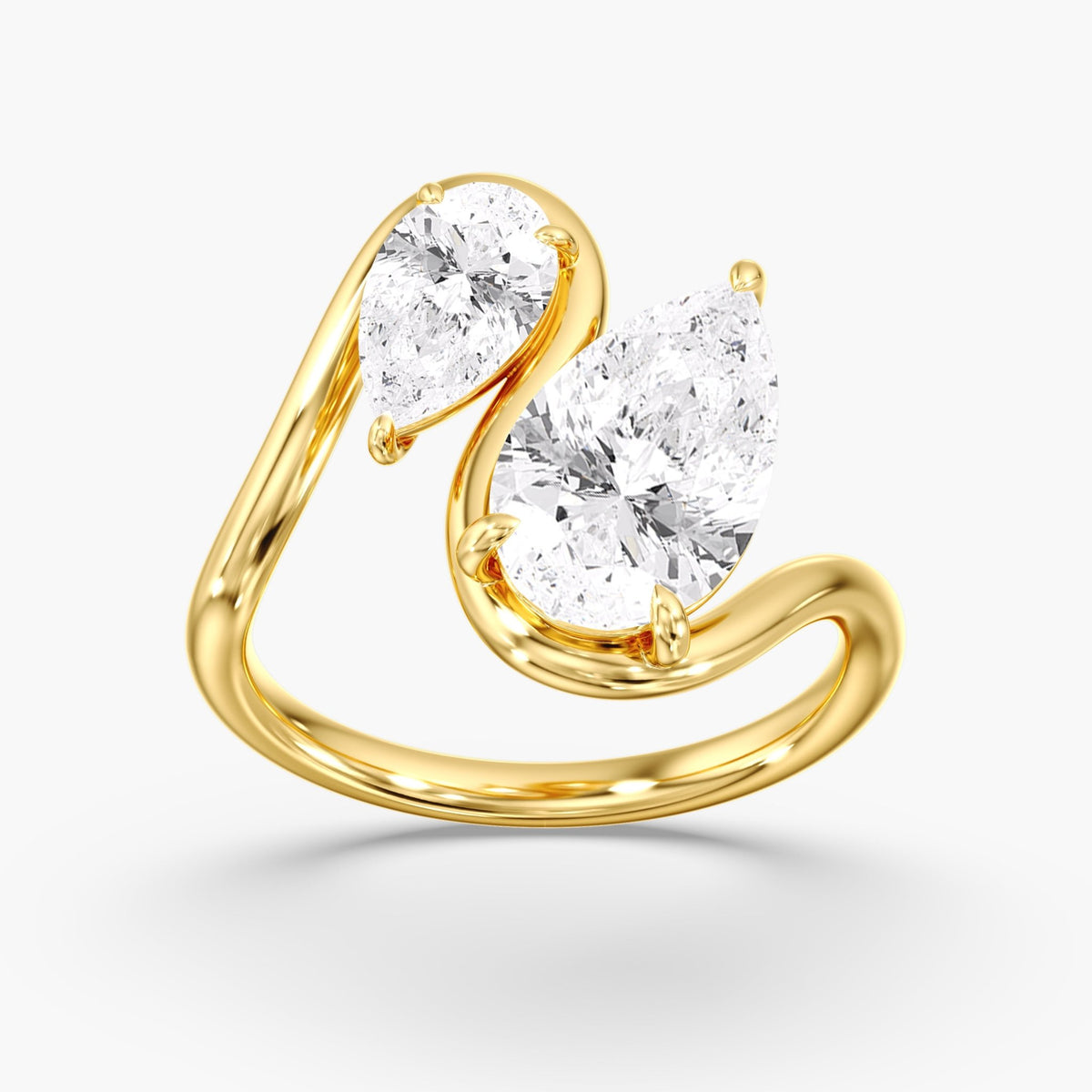 Statement Pear Diamond Ring, 3 ct