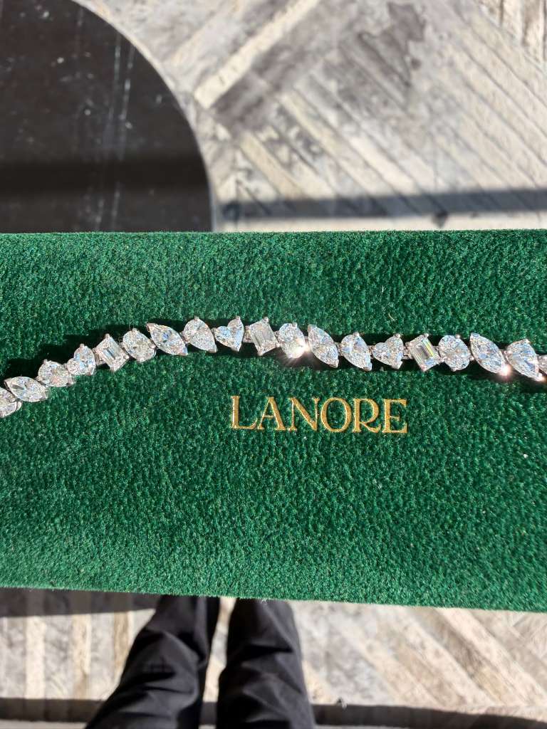 Mixed Shape LG Diamond Tennis Bracelet (10.50ctw) - Lanore Fine Jewelry