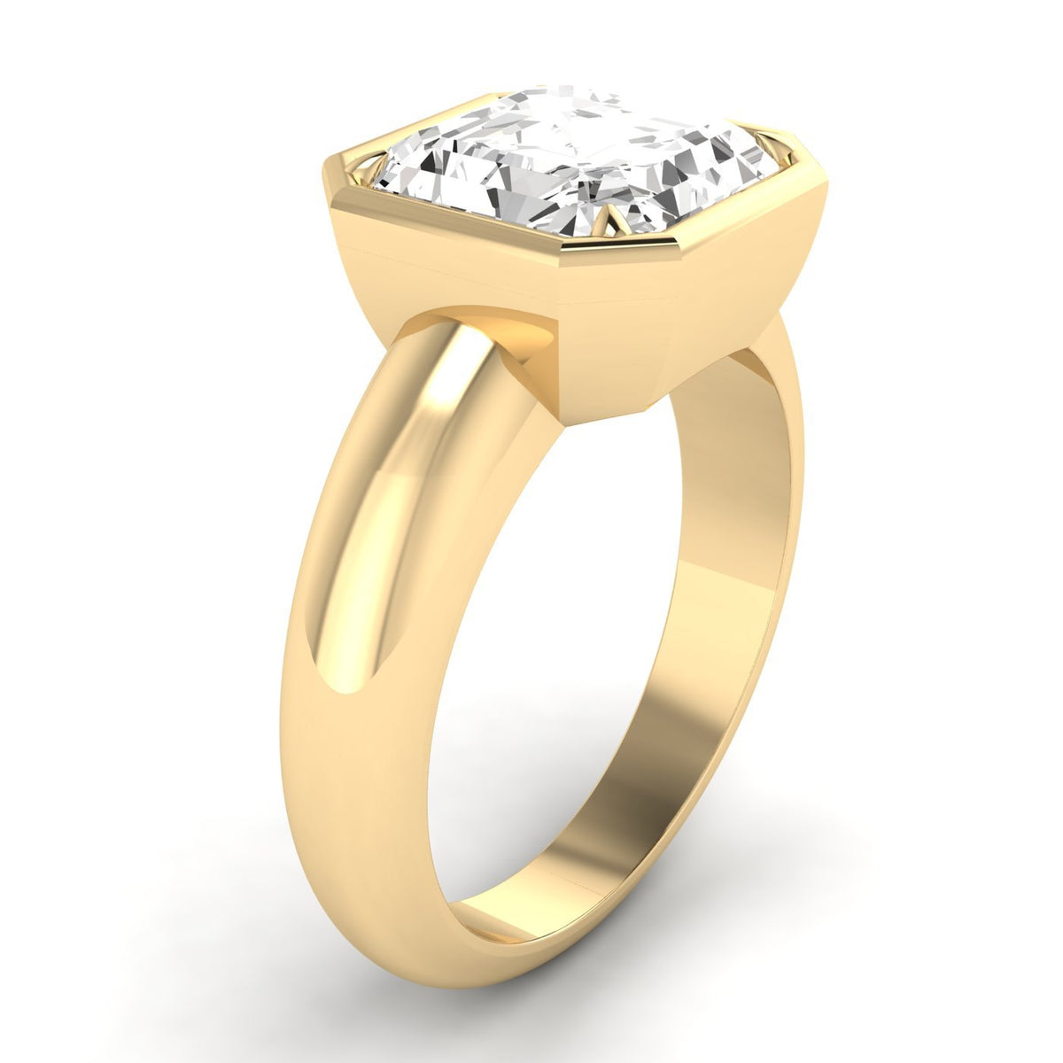 Asscher Cut Diamond Ring, 3 ct