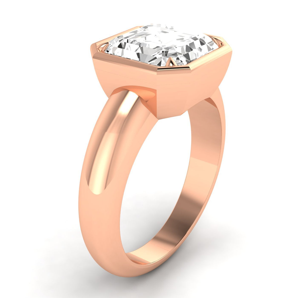 Asscher Cut Diamond Ring, 3 ct