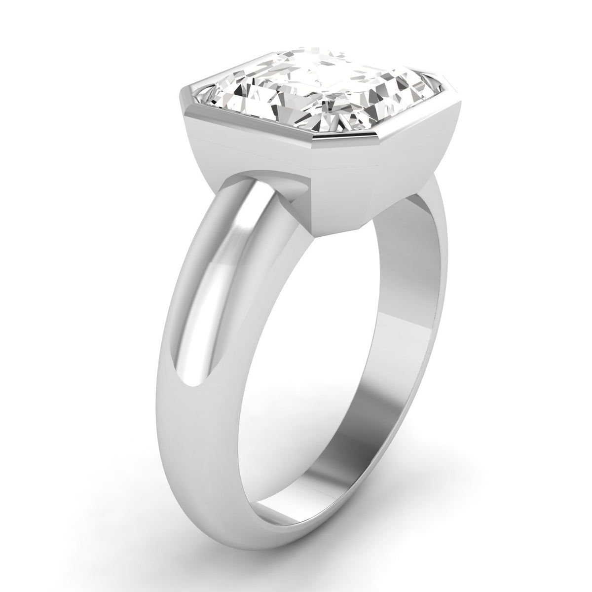 Asscher Cut Diamond Ring, 3 ct