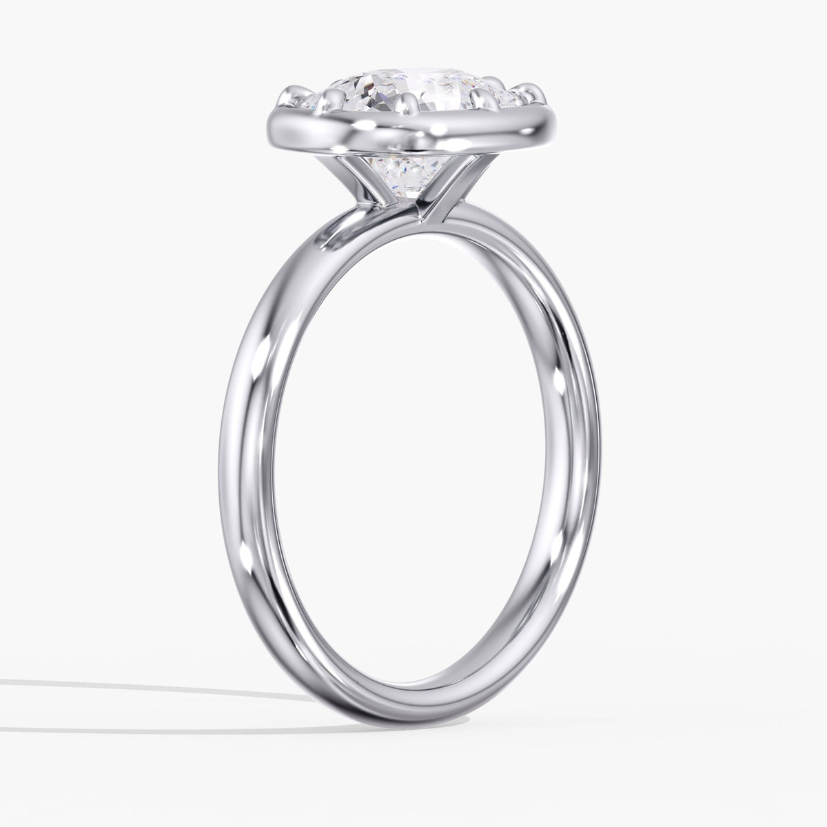 Georgian Elongated Cushion Diamond Ring, 3 ct