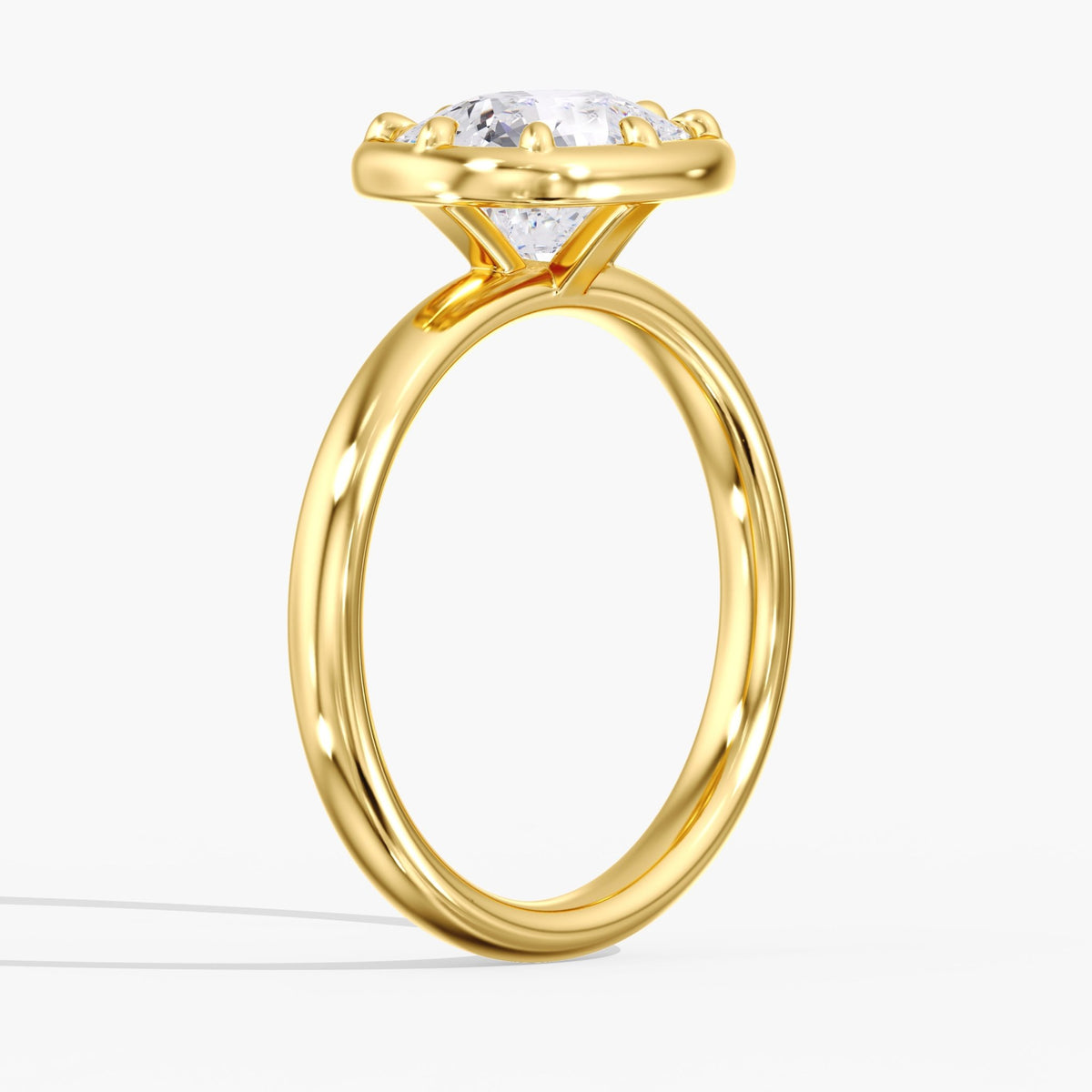 Georgian Elongated Cushion Diamond Ring, 3 ct