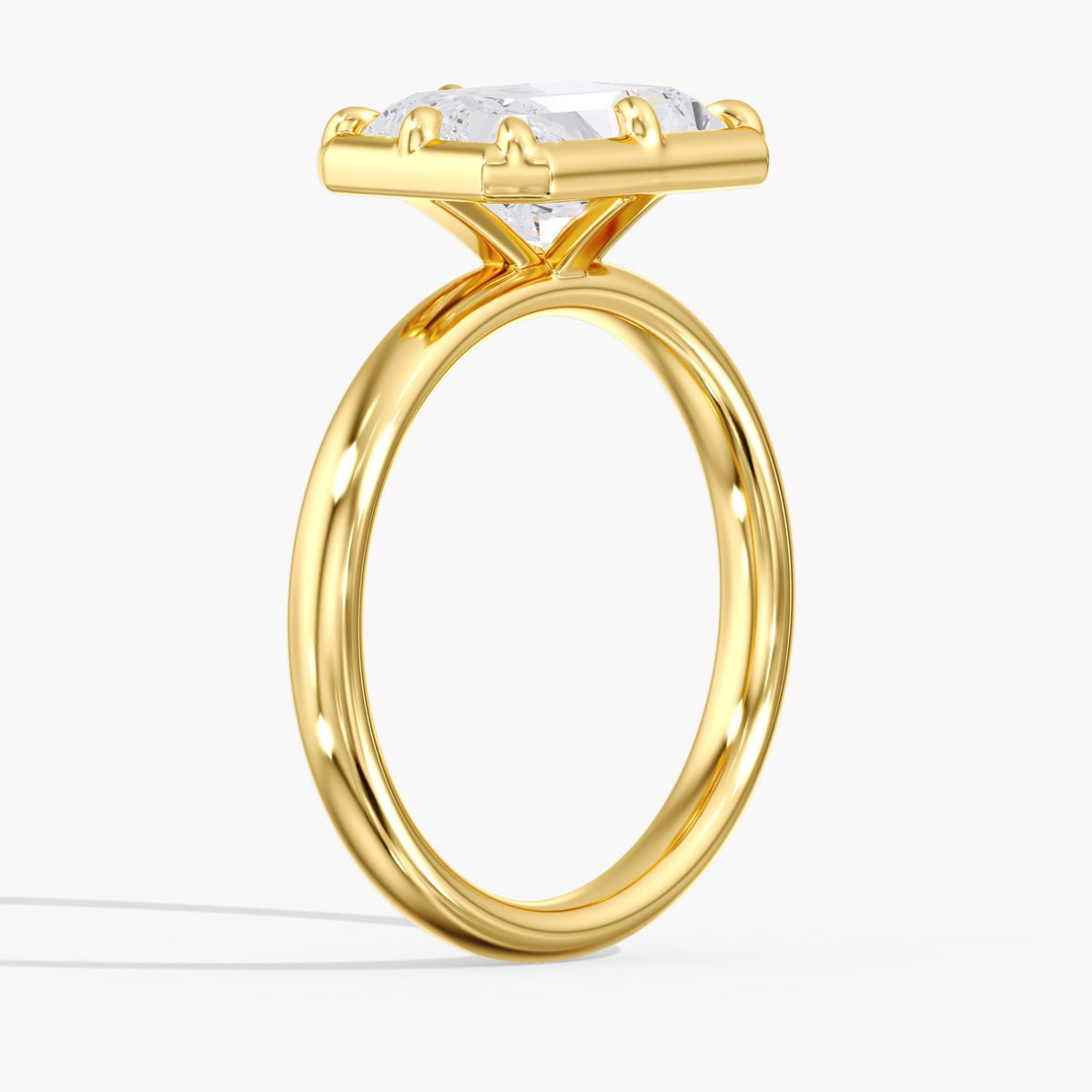 Georgian Radiant Cut Diamond Ring, 3 ct