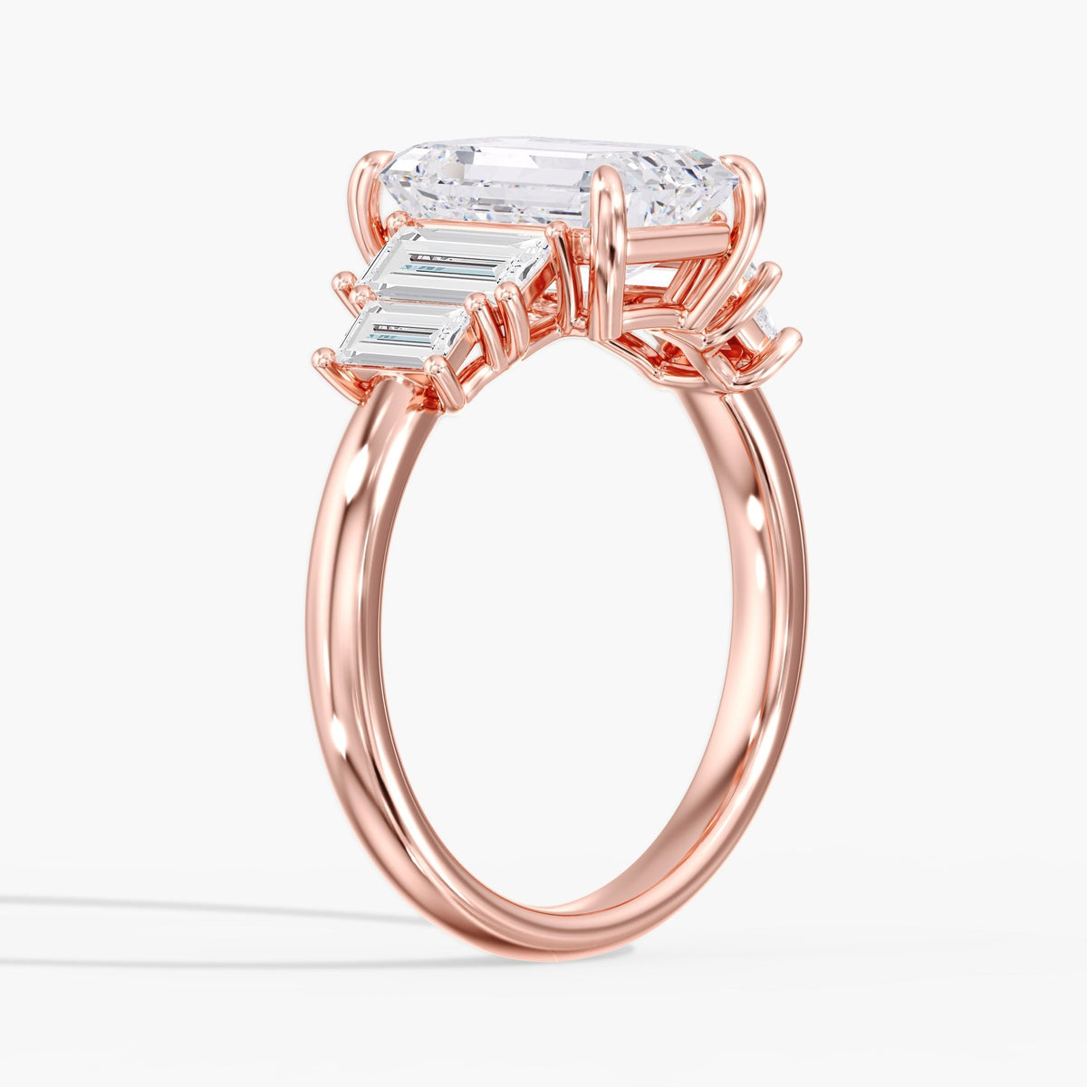 Emerald Cut Solitaire Ring, 3 ct