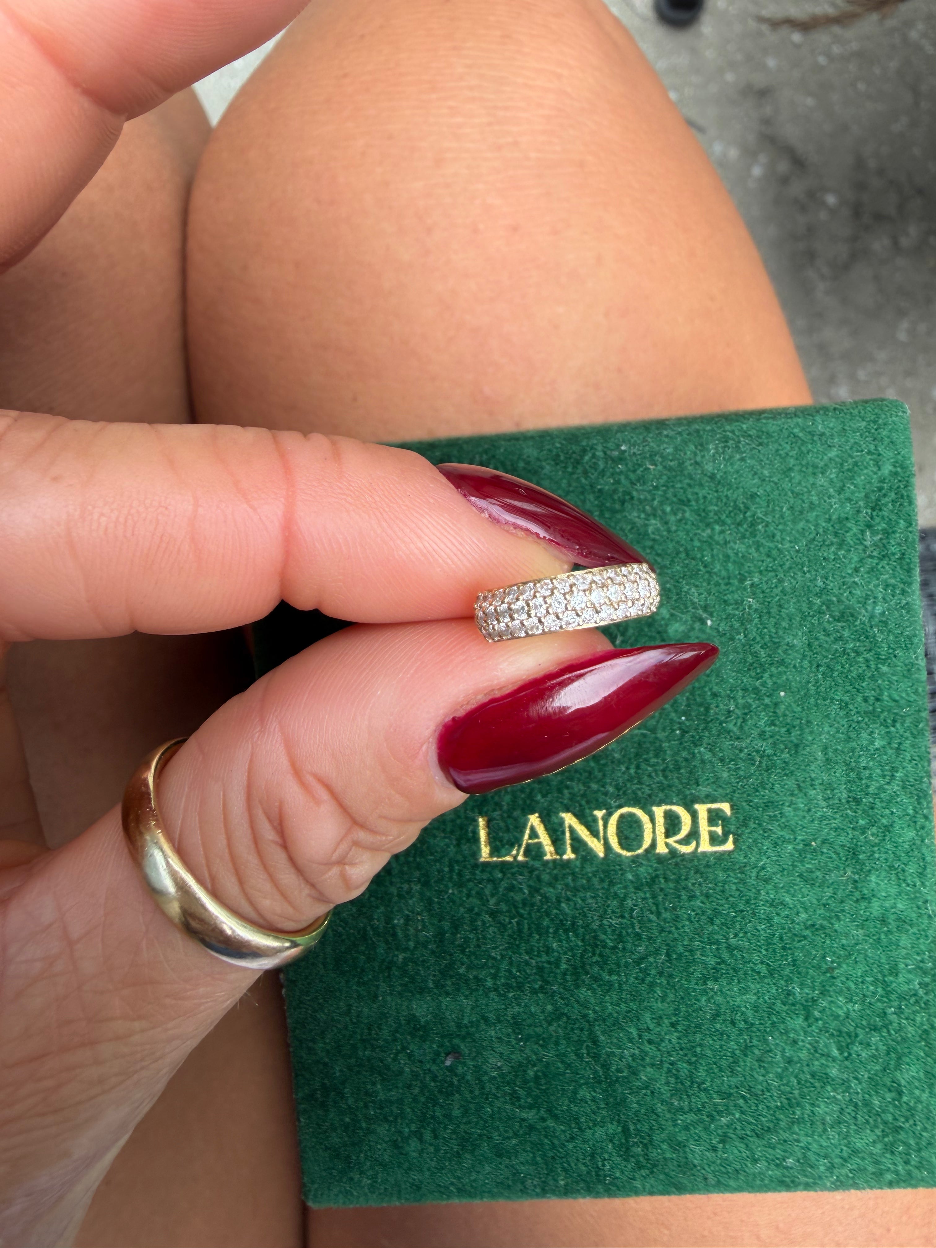 Multi Row Pave Ear Cuff