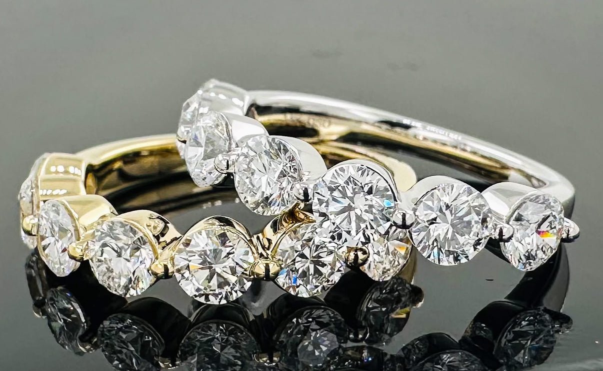 1.50ctw Floating Round Diamond Band (Lab Grown) - Lanore Fine Jewelry