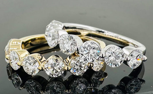 1.50ctw Floating Round Diamond Band (Lab Grown)