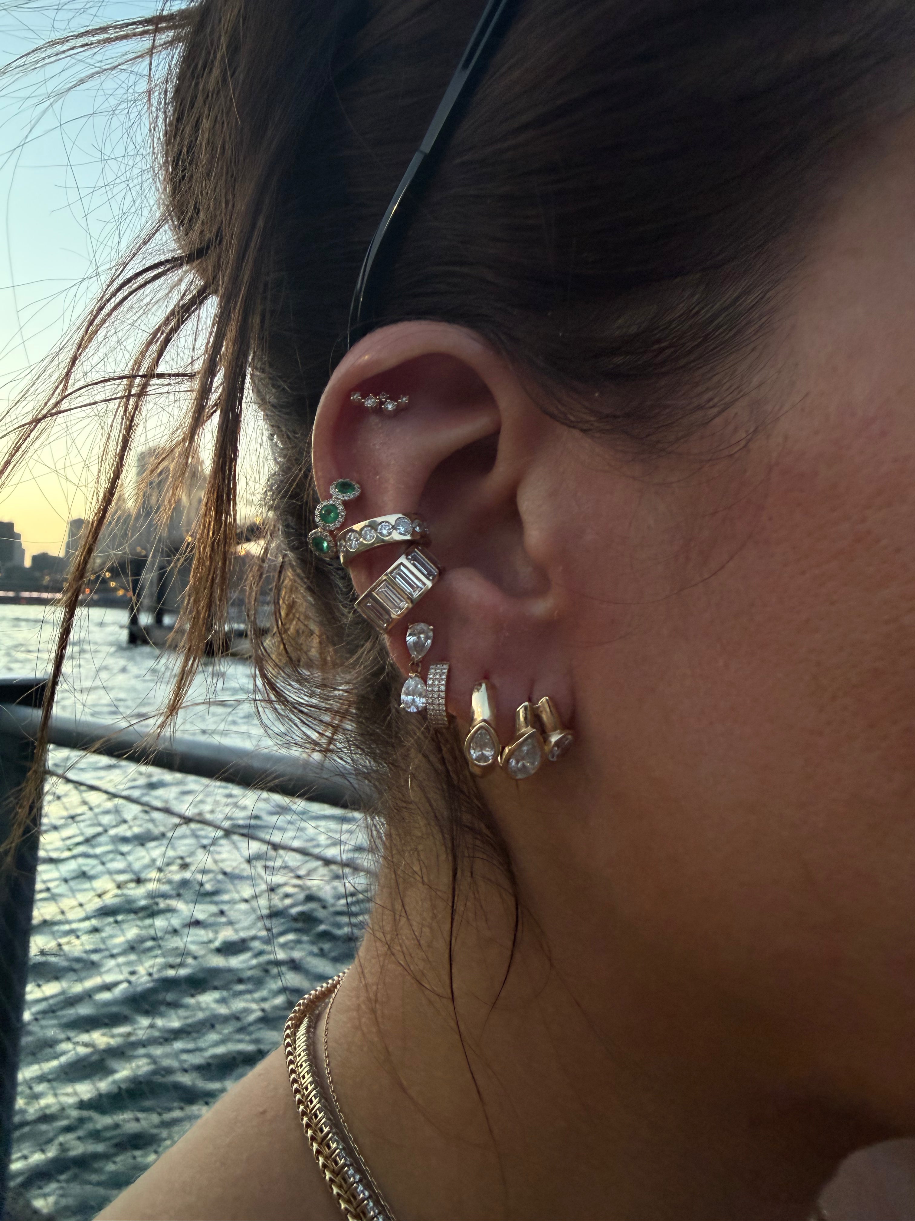 Diamond Bubble Ear Cuff