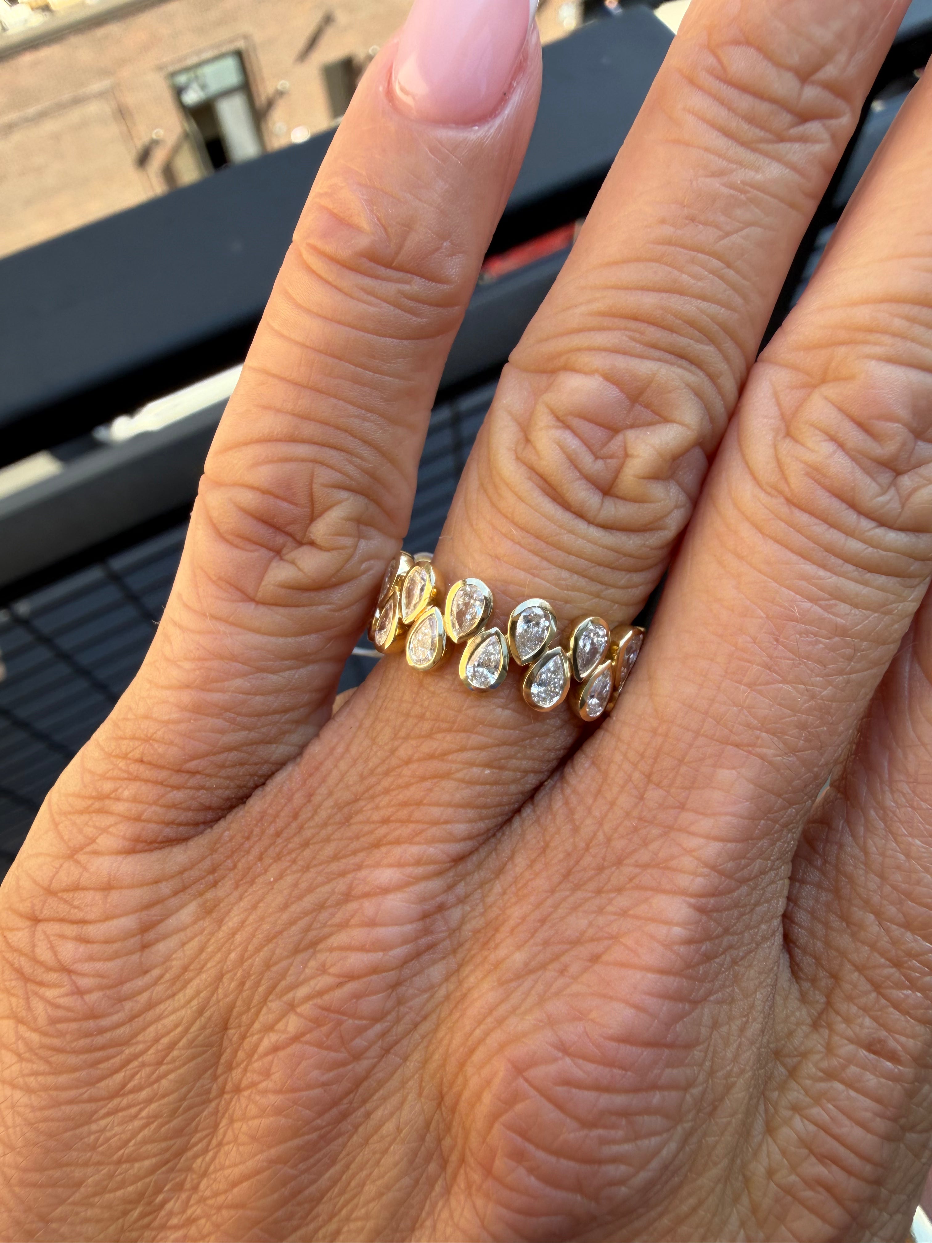 Figure 8 Eternity Band (Pear Cut)