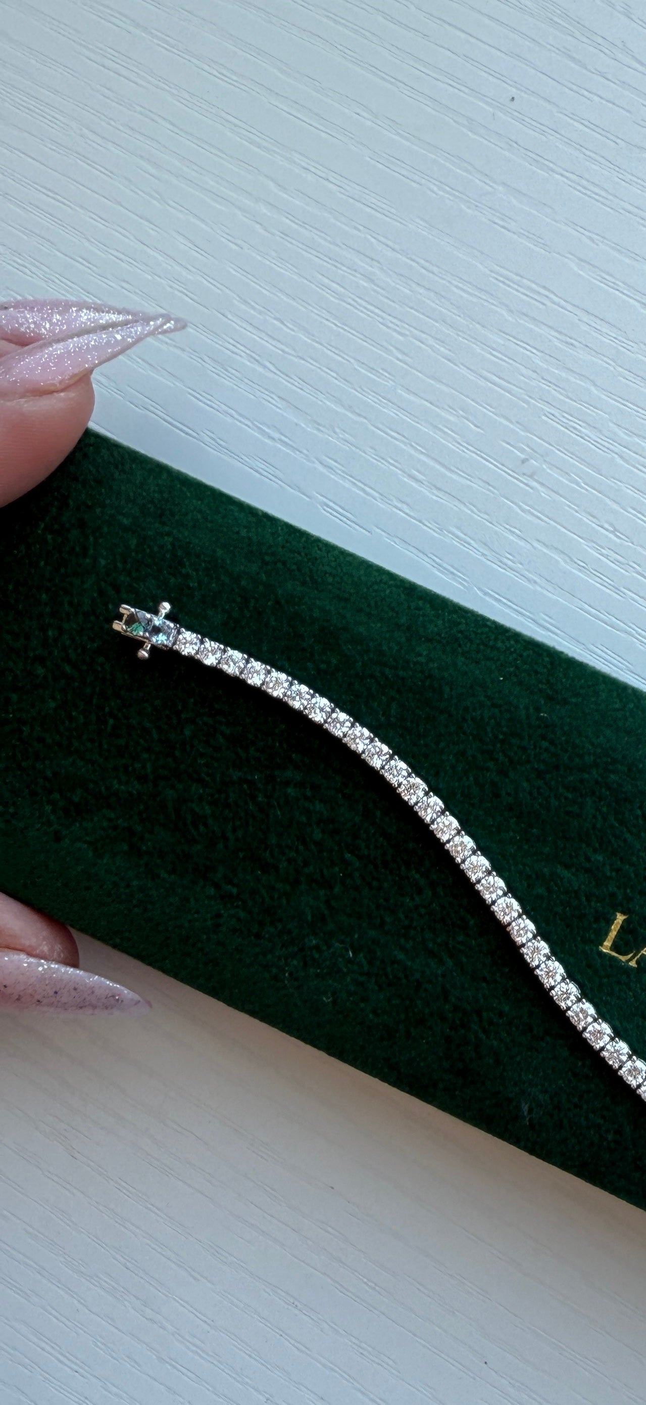 Birthstone Tennis Bracelet (Mined Natural Diamonds)