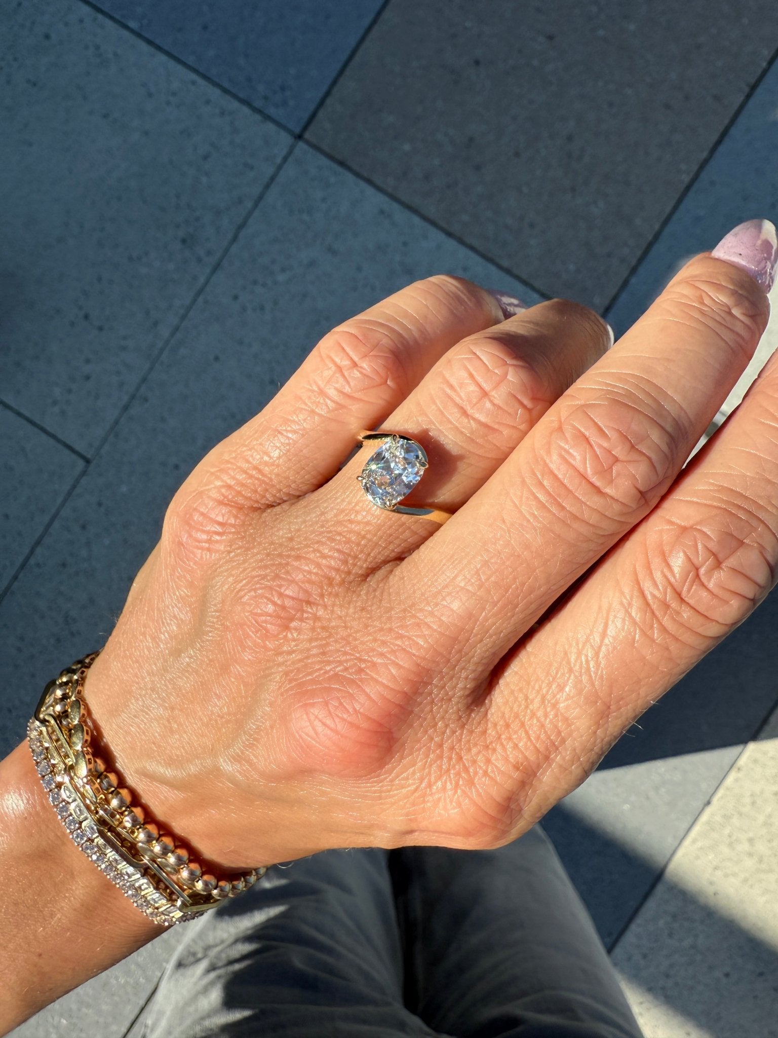 Old Mine Cut San Francisco Engagement Ring - Lanore Fine Jewelry