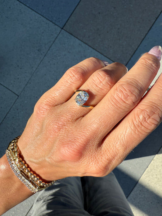 Old Mine Cut San Francisco Engagement Ring