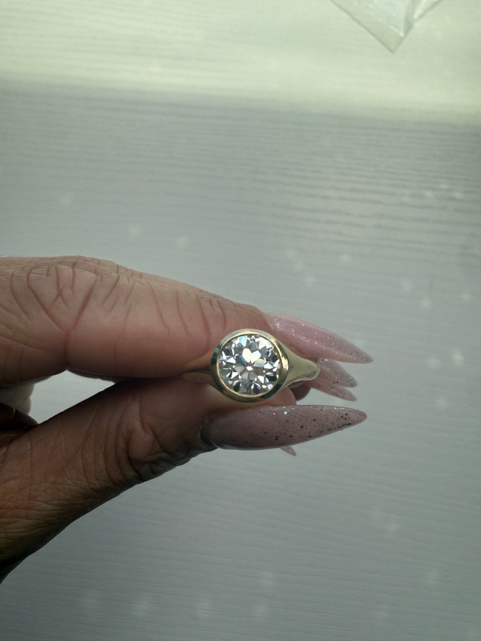 Old European Cut Rome Engagement Ring - Lanore Fine Jewelry