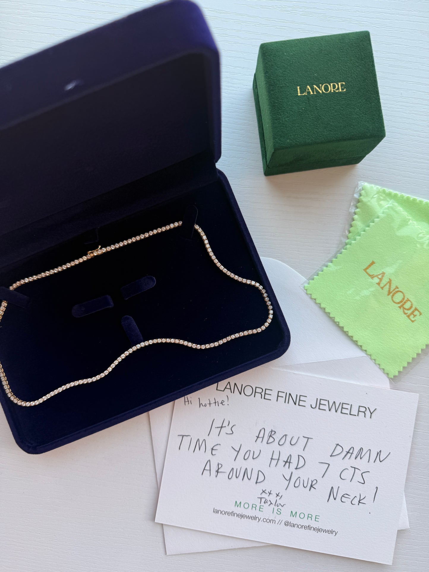 7ctw Diamond Tennis Necklace