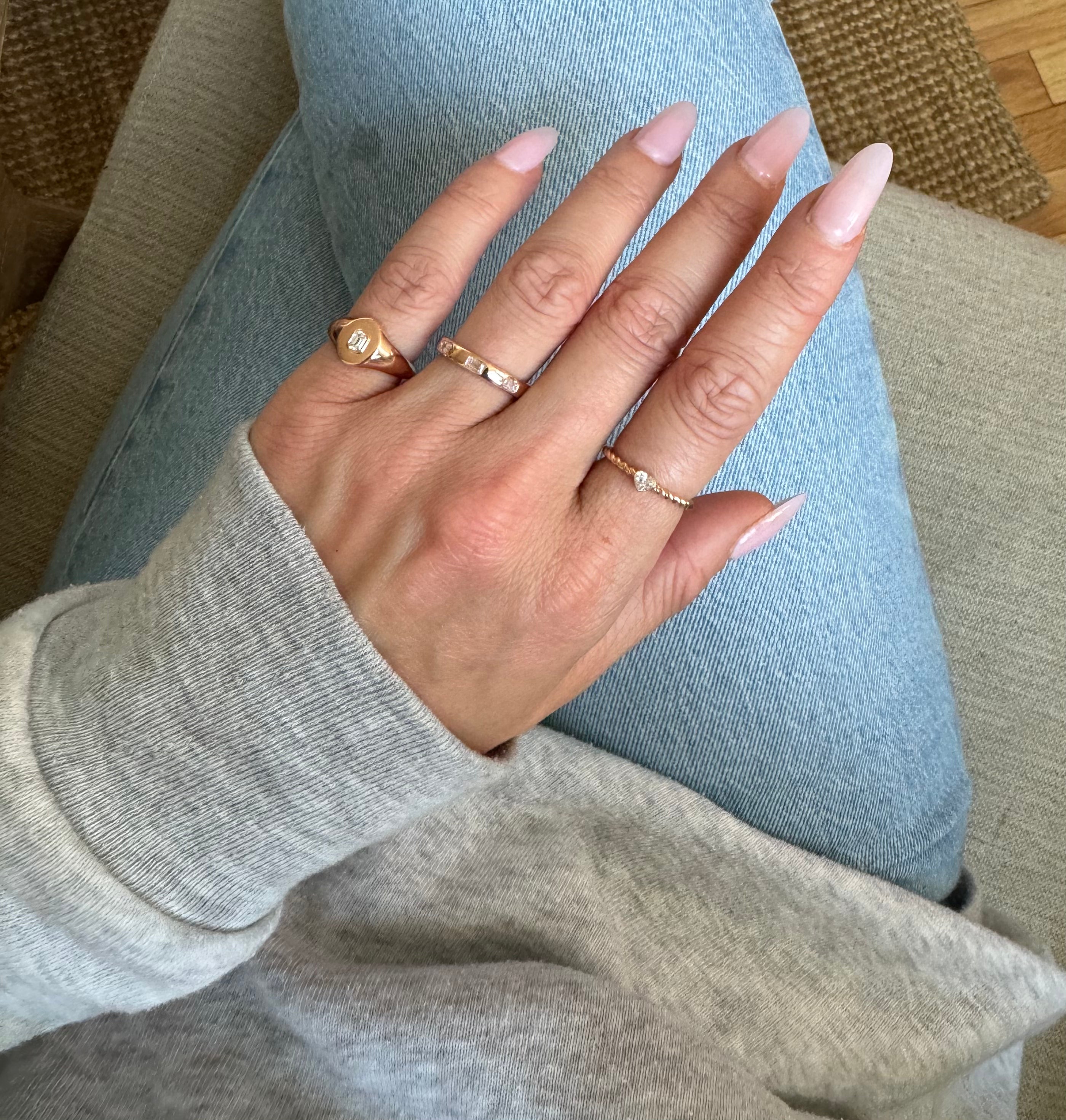 Twisted Rope Heart Ring (Mined Natural Diamond)