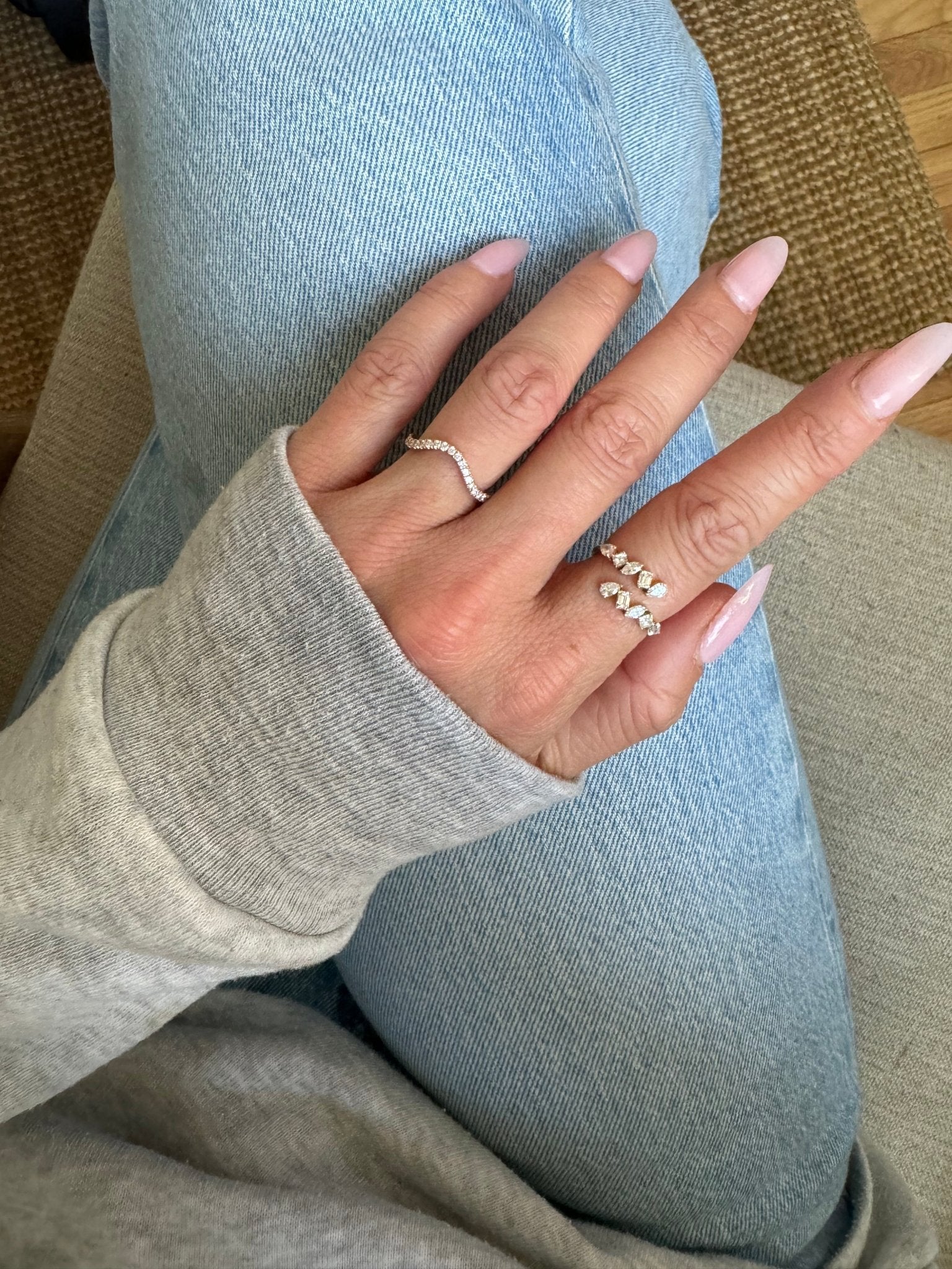 Pave Wave Band (Lab Grown Diamond) - Lanore Fine Jewelry