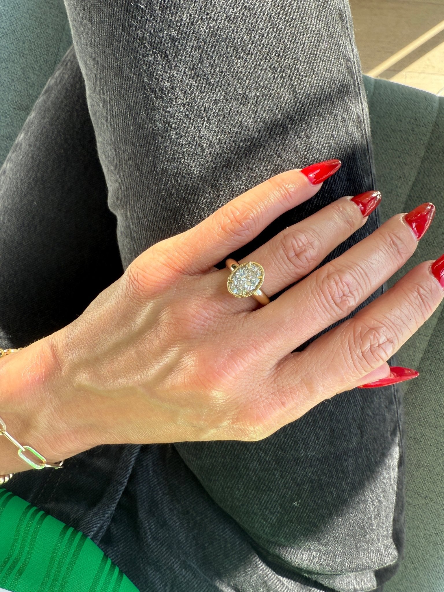 Oval Brilliant Barcelona Engagement Ring - Lanore Fine Jewelry