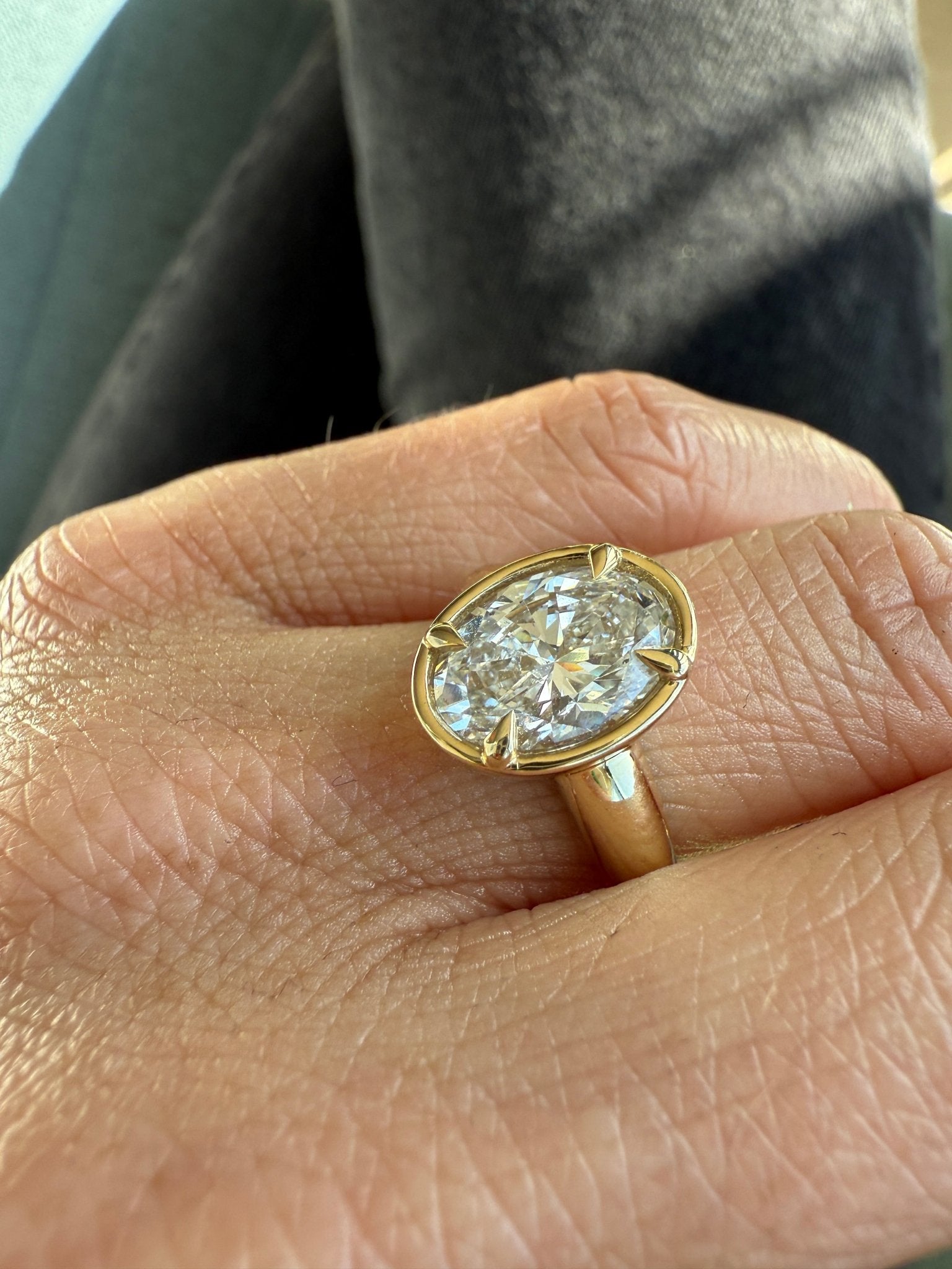 Oval Brilliant Barcelona Engagement Ring - Lanore Fine Jewelry