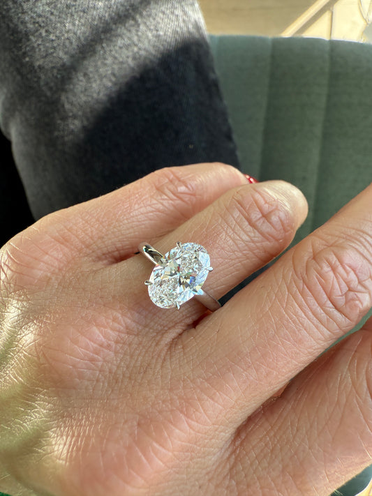 Oval Cut London Engagement Ring
