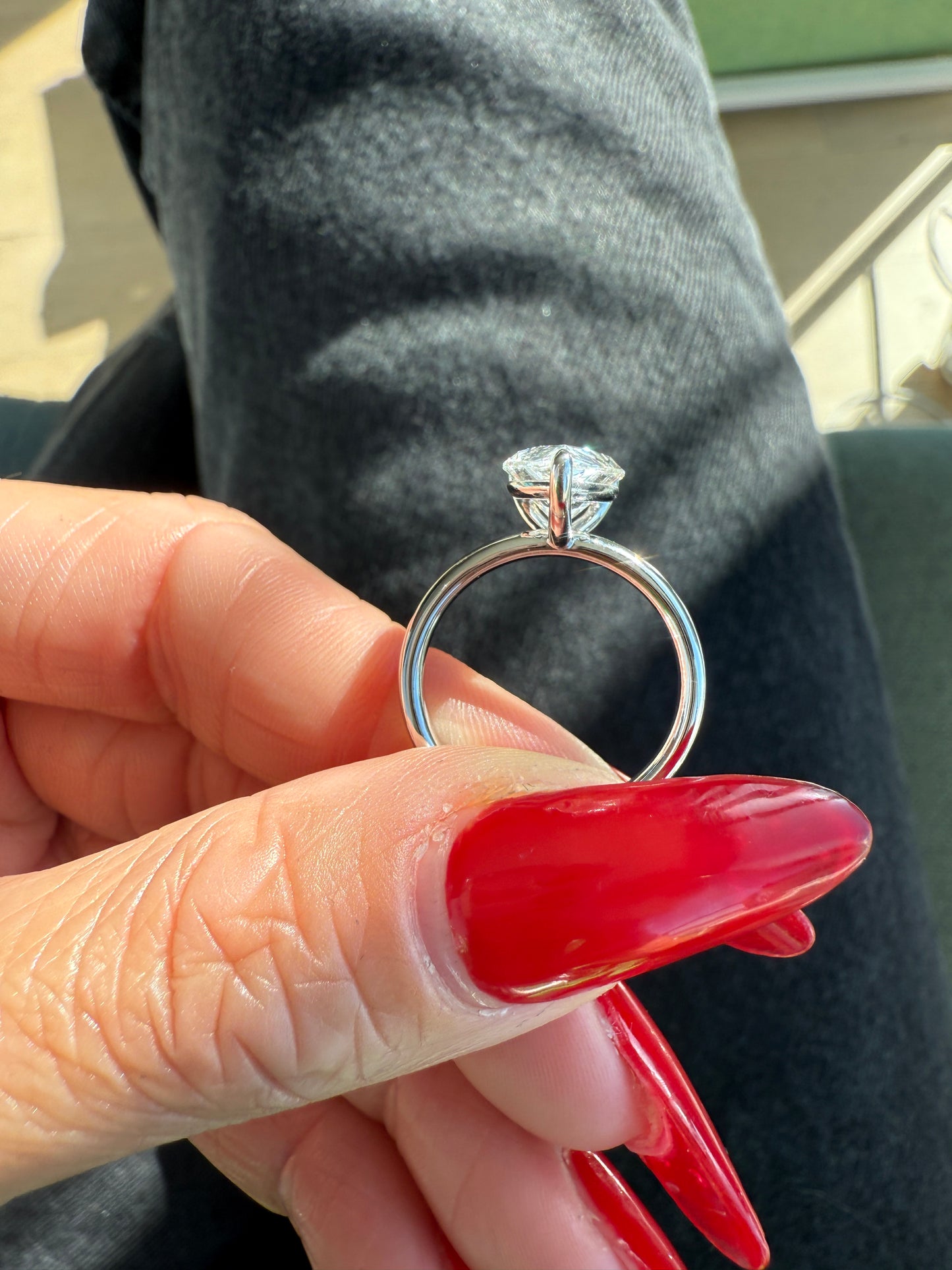 Pear Cut London Engagement Ring