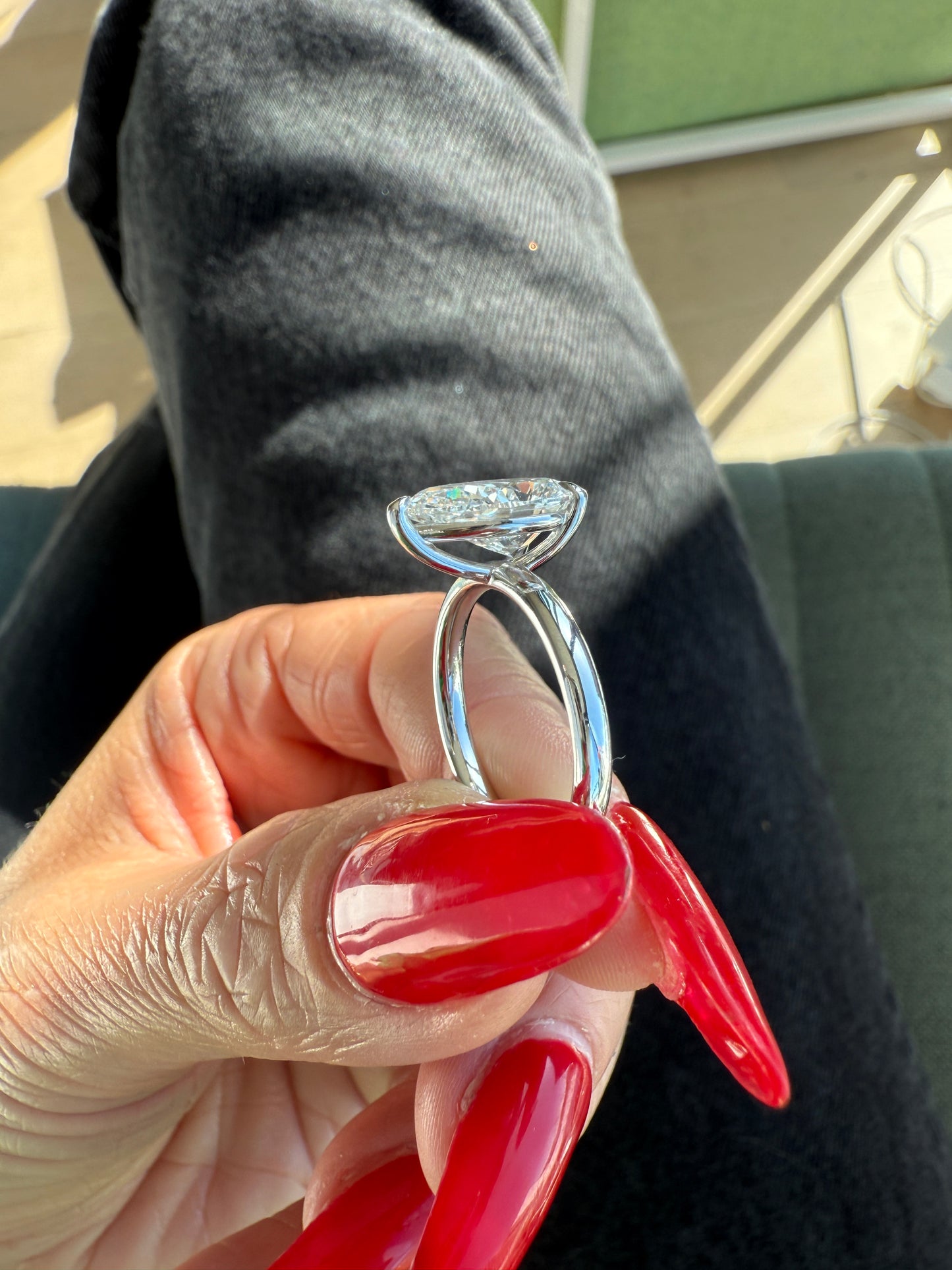 Pear Cut London Engagement Ring