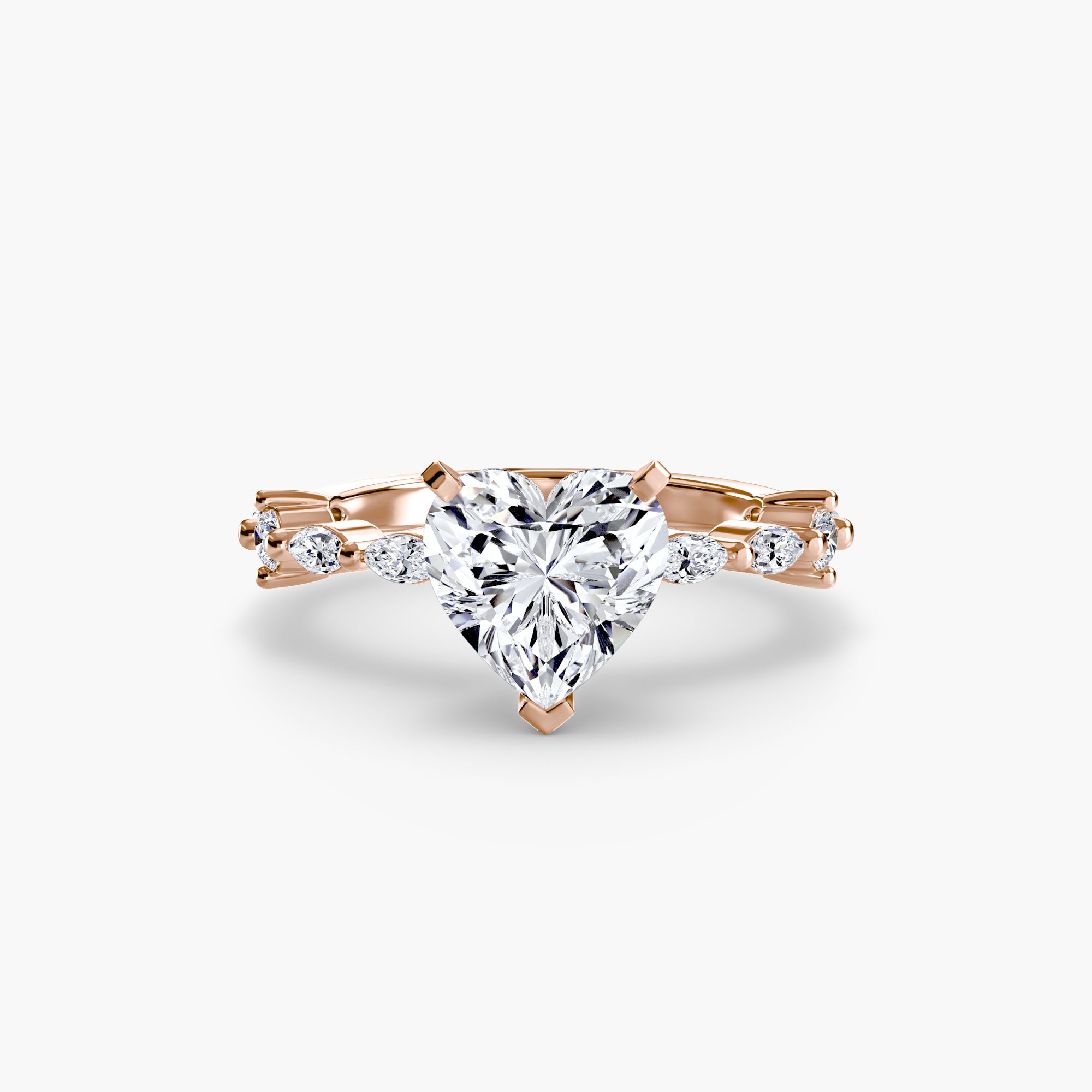 Solitaire with Eternity Pavé - Lanore Fine Jewelry