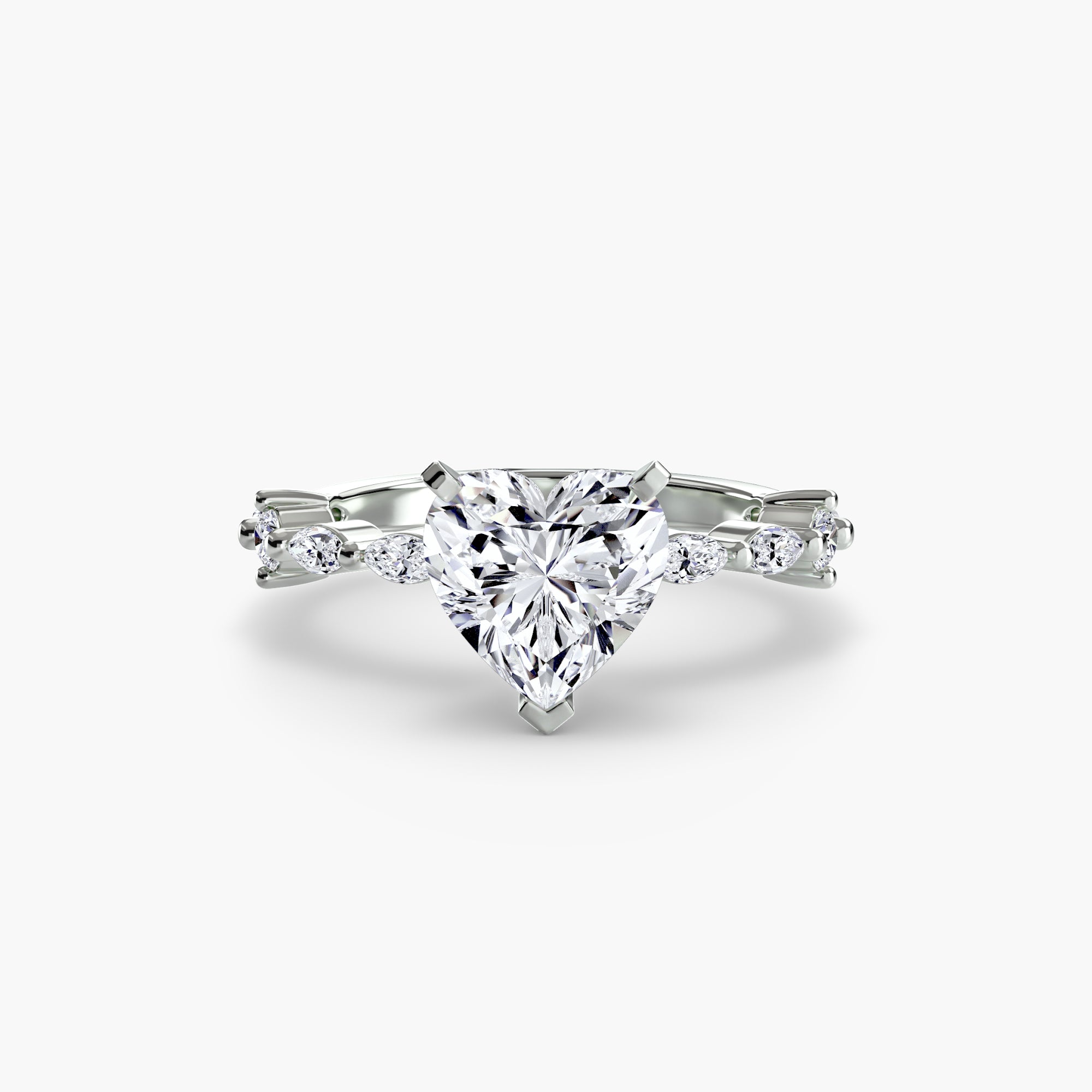 Solitaire with Eternity Pavé - Lanore Fine Jewelry