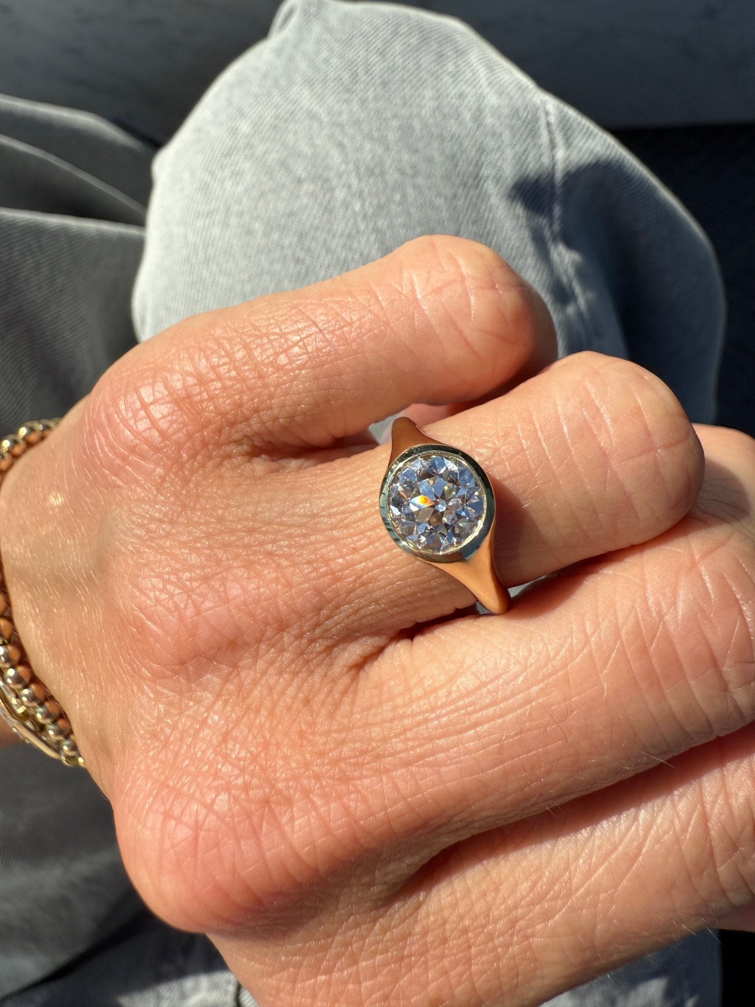 Old European Cut Rome Engagement Ring - Lanore Fine Jewelry