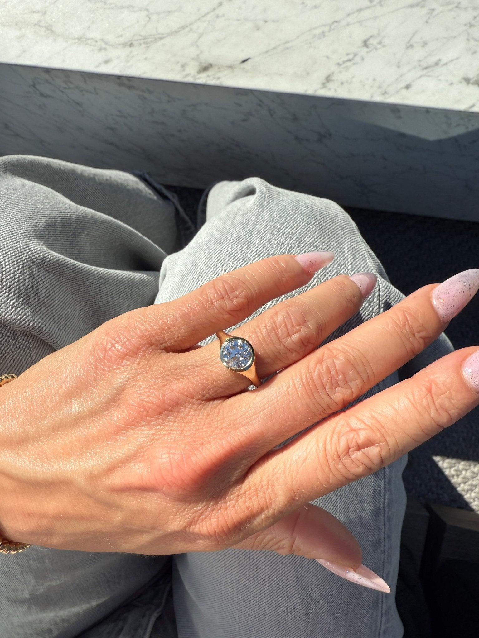 Old European Cut Rome Engagement Ring - Lanore Fine Jewelry