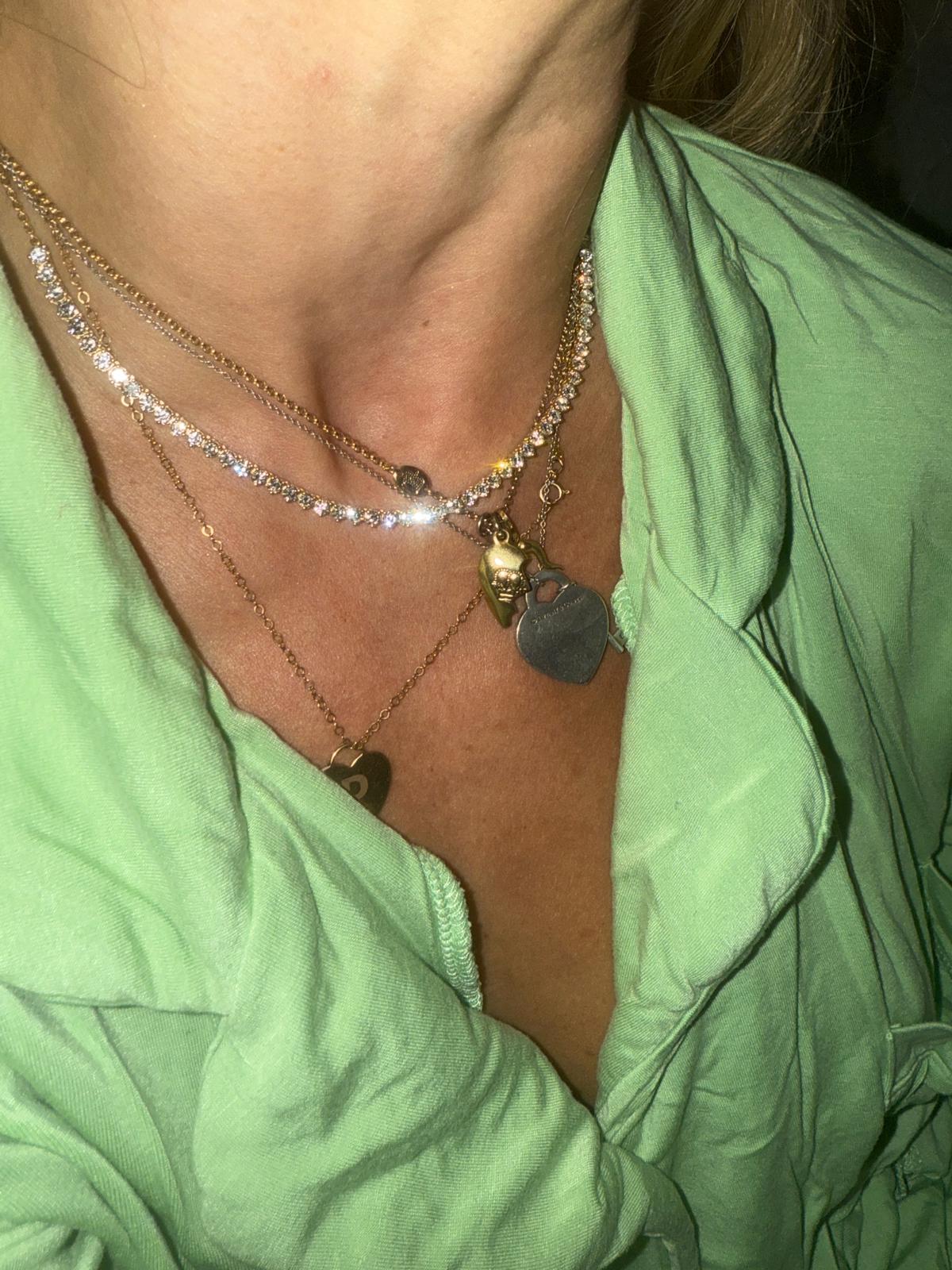 3 Prong Half Tennis Necklace (5cttw) - Lanore Fine Jewelry