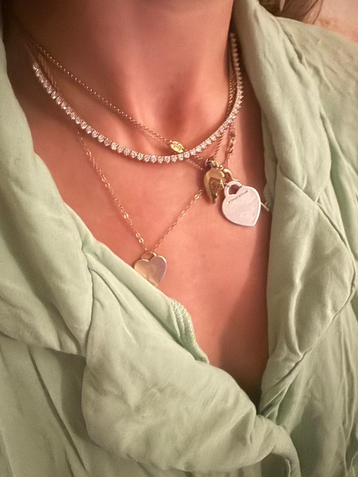 3 Prong Half Tennis Necklace (5cttw) - Lanore Fine Jewelry