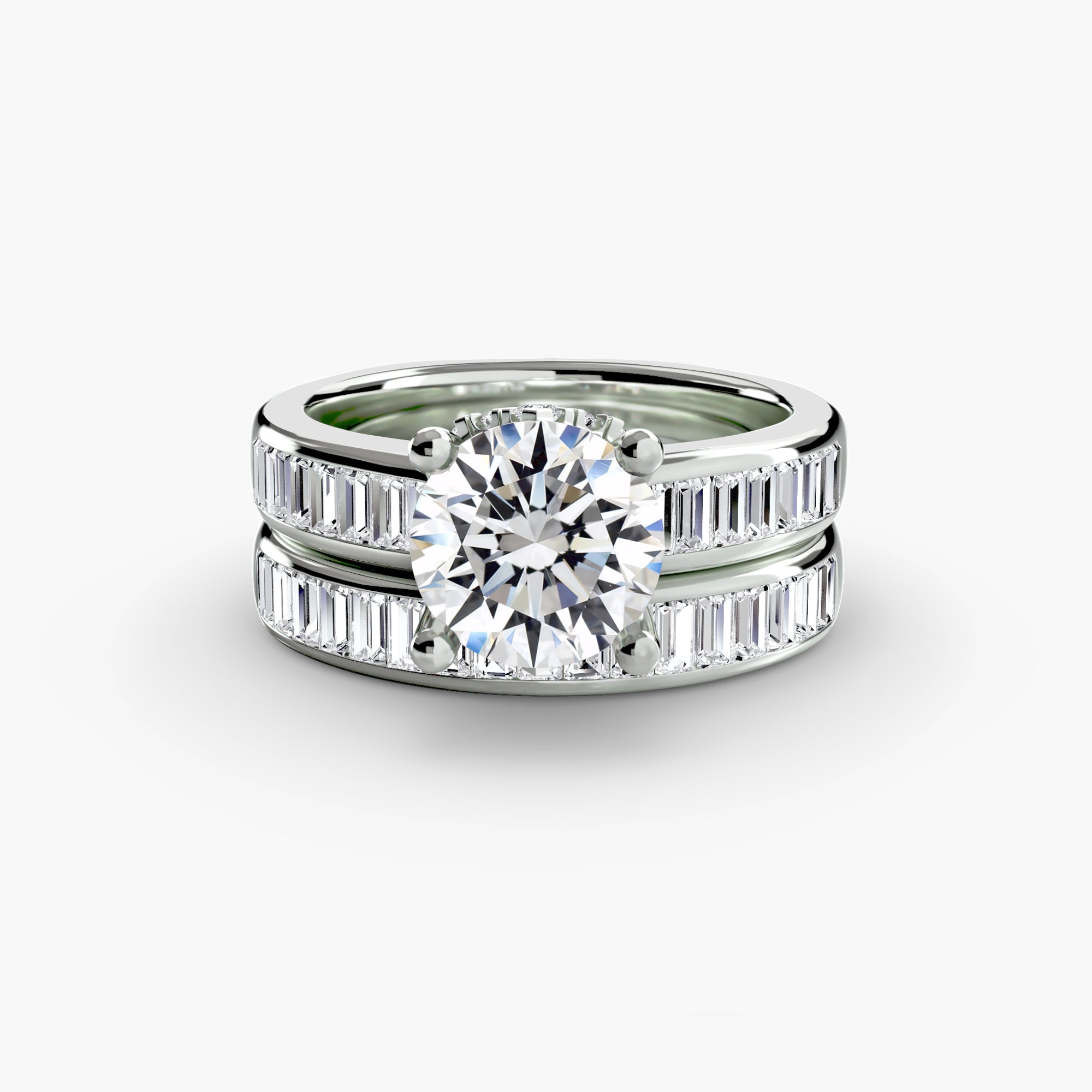 Baguette Channel Solitaire - Lanore Fine Jewelry