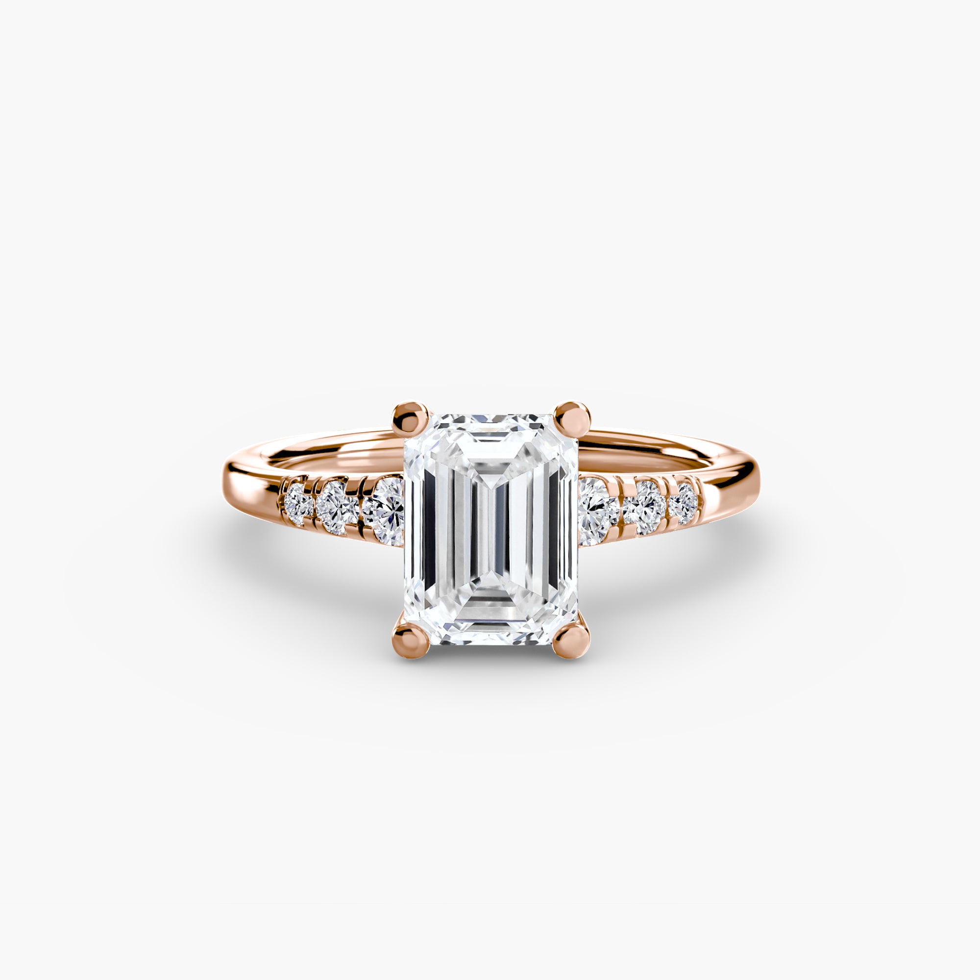 Solitaire with Shoulder Accents - Lanore Fine Jewelry