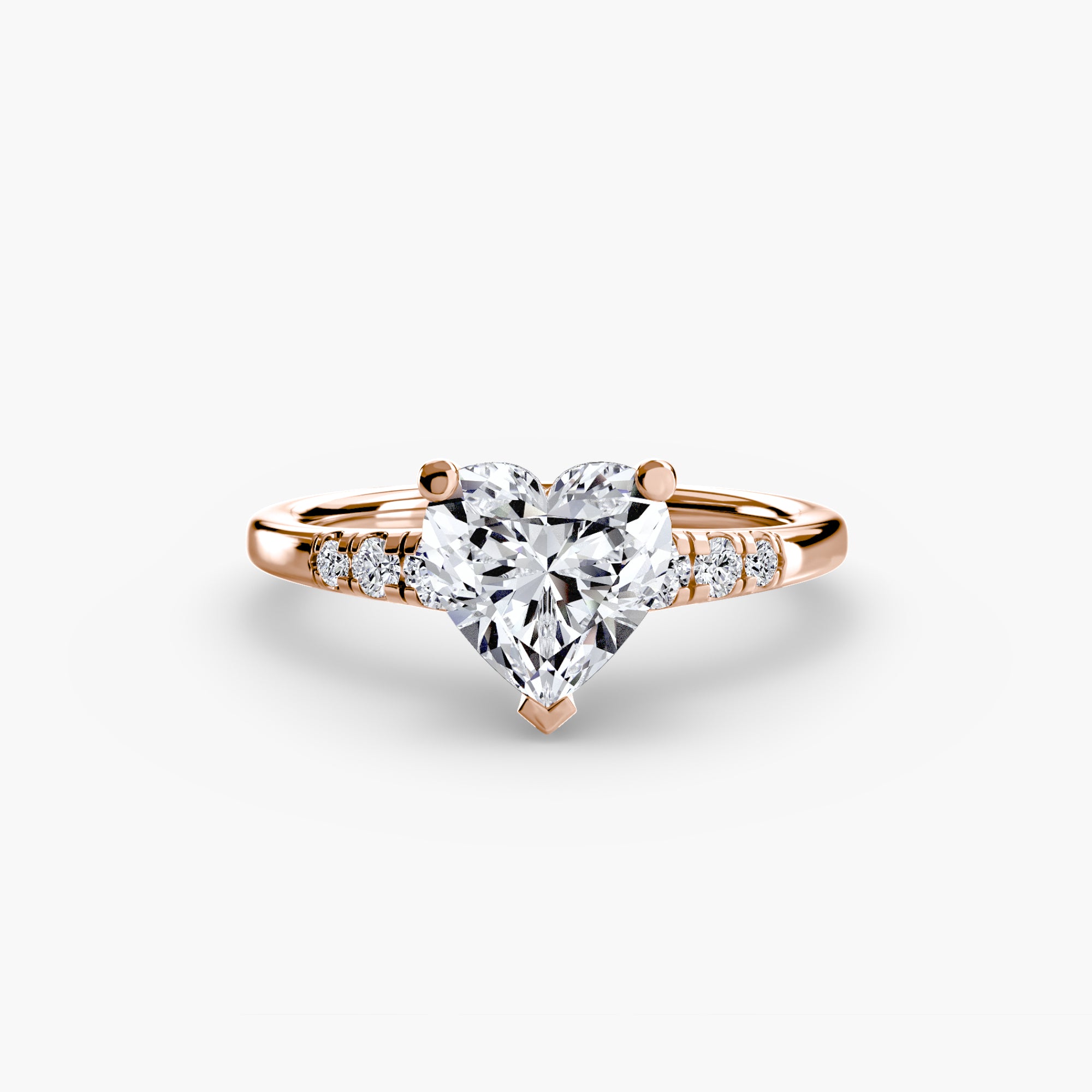 Solitaire with Shoulder Accents - Lanore Fine Jewelry