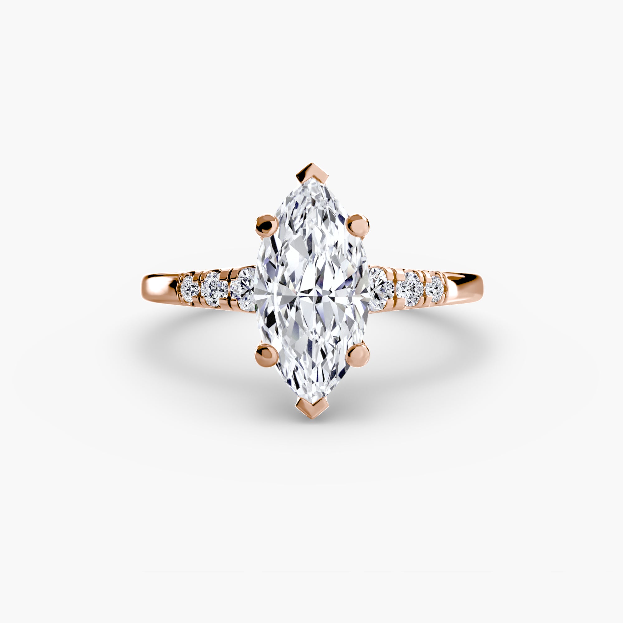 Solitaire with Shoulder Accents - Lanore Fine Jewelry