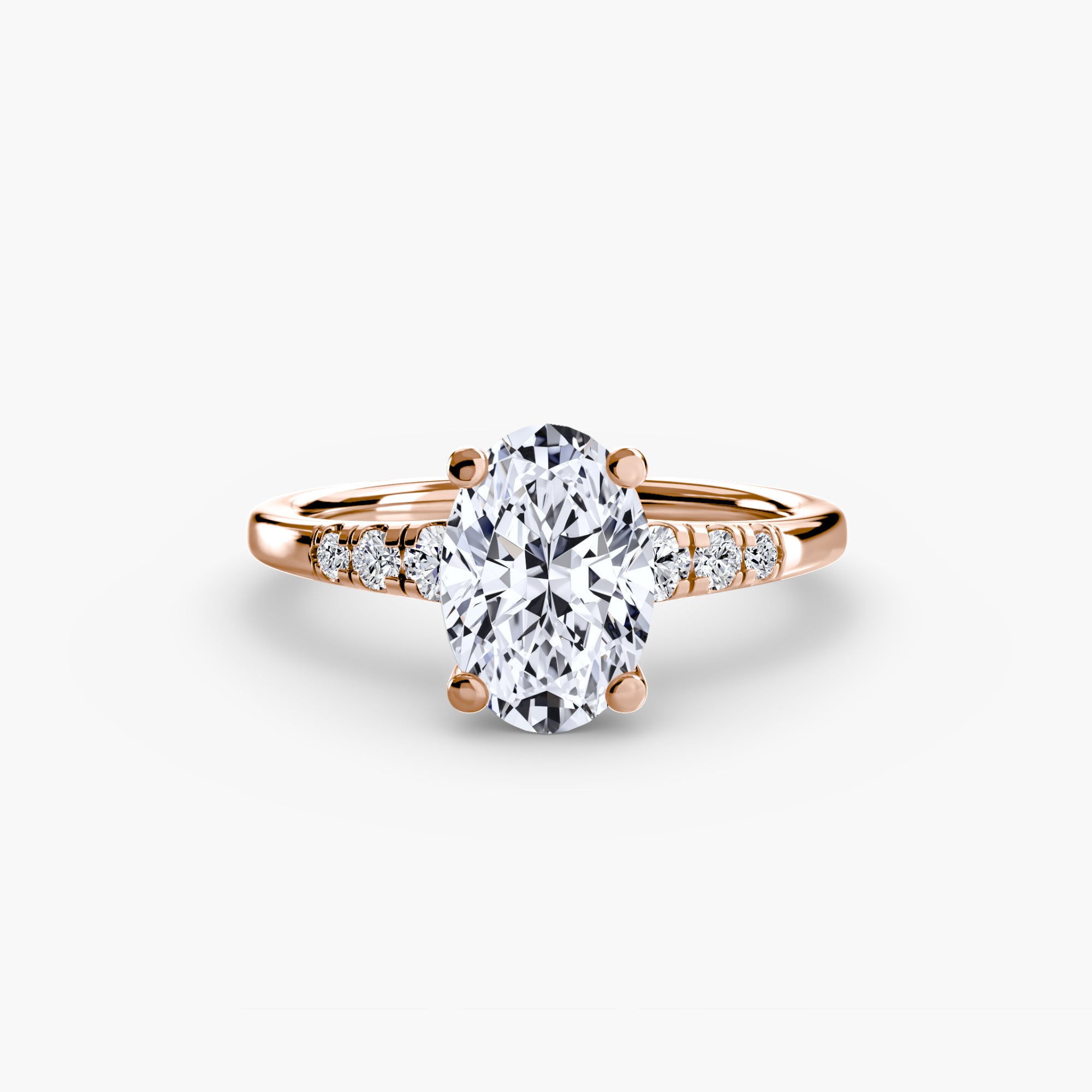 Solitaire with Shoulder Accents - Lanore Fine Jewelry