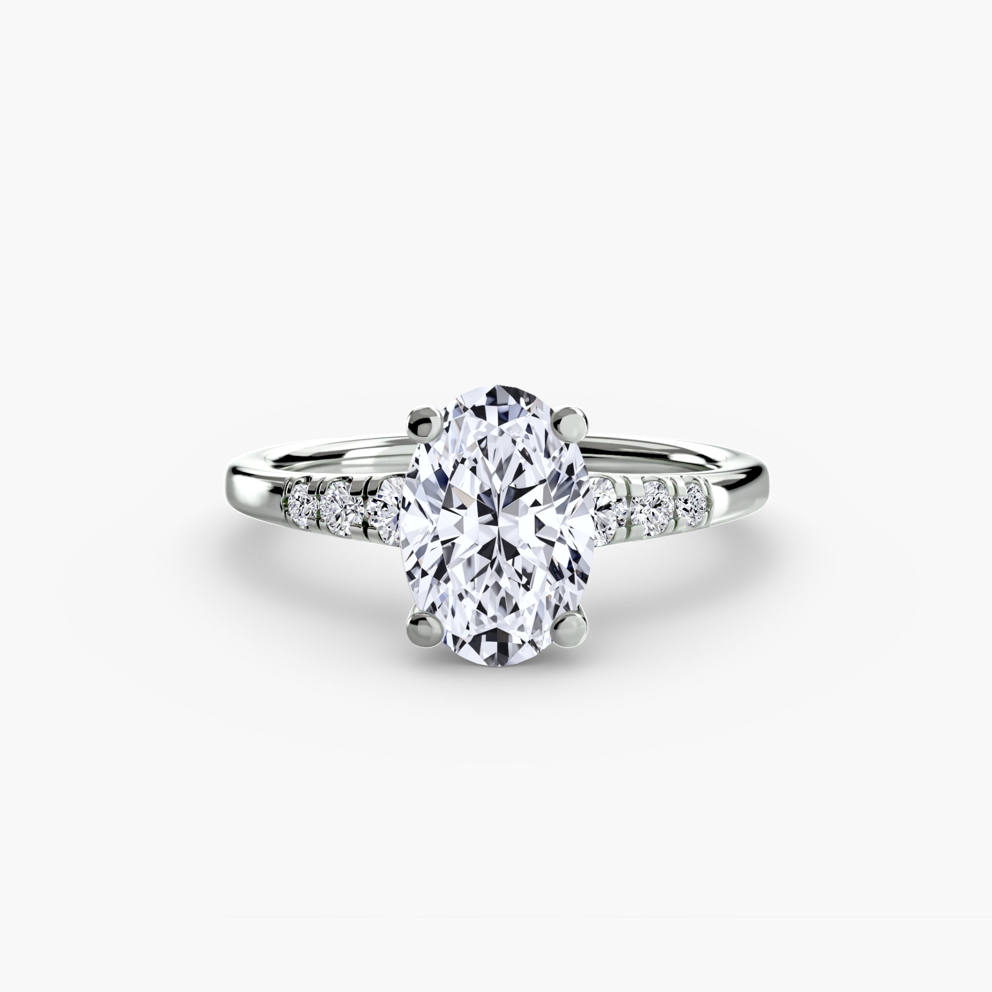 Solitaire with Shoulder Accents - Lanore Fine Jewelry