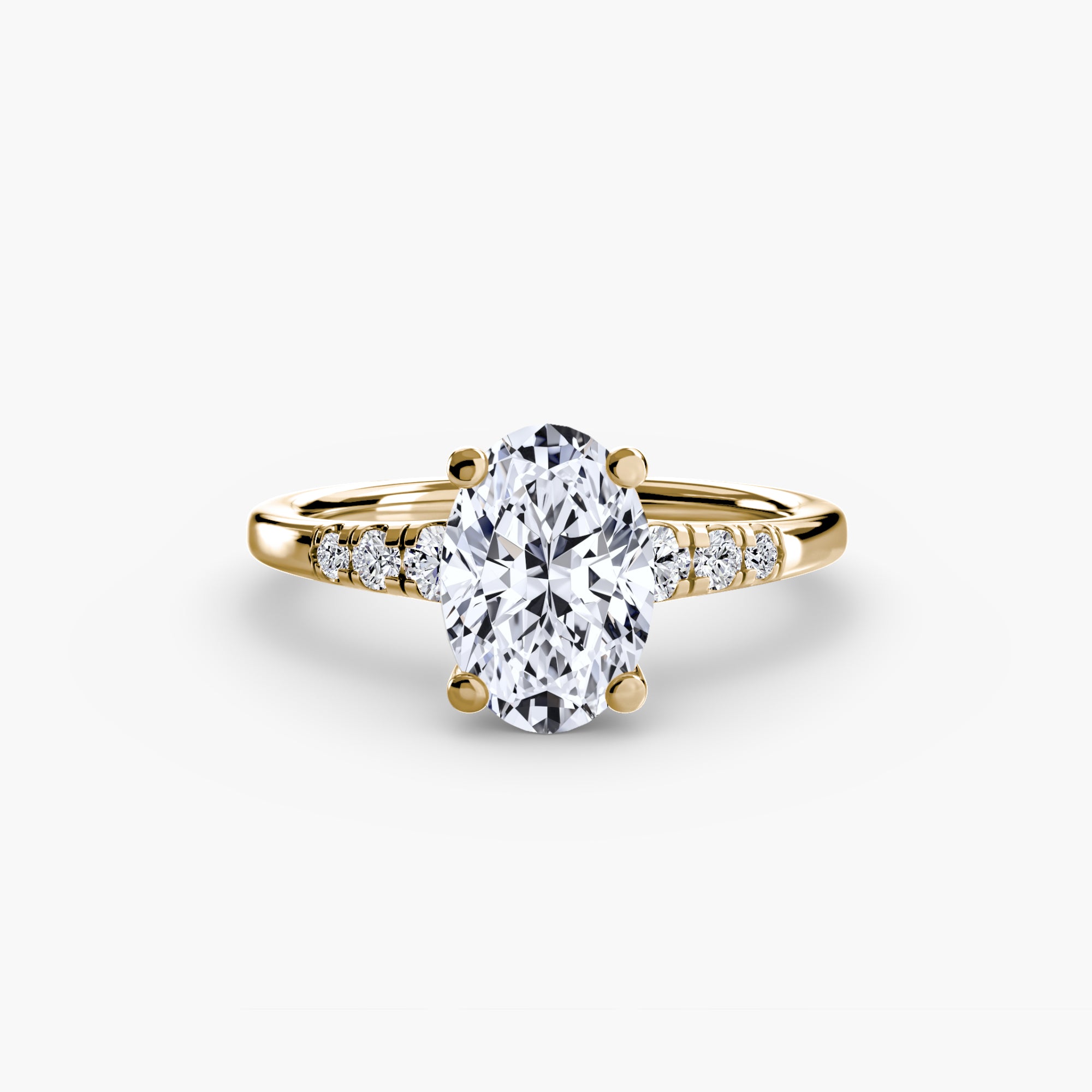 Solitaire with Shoulder Accents - Lanore Fine Jewelry