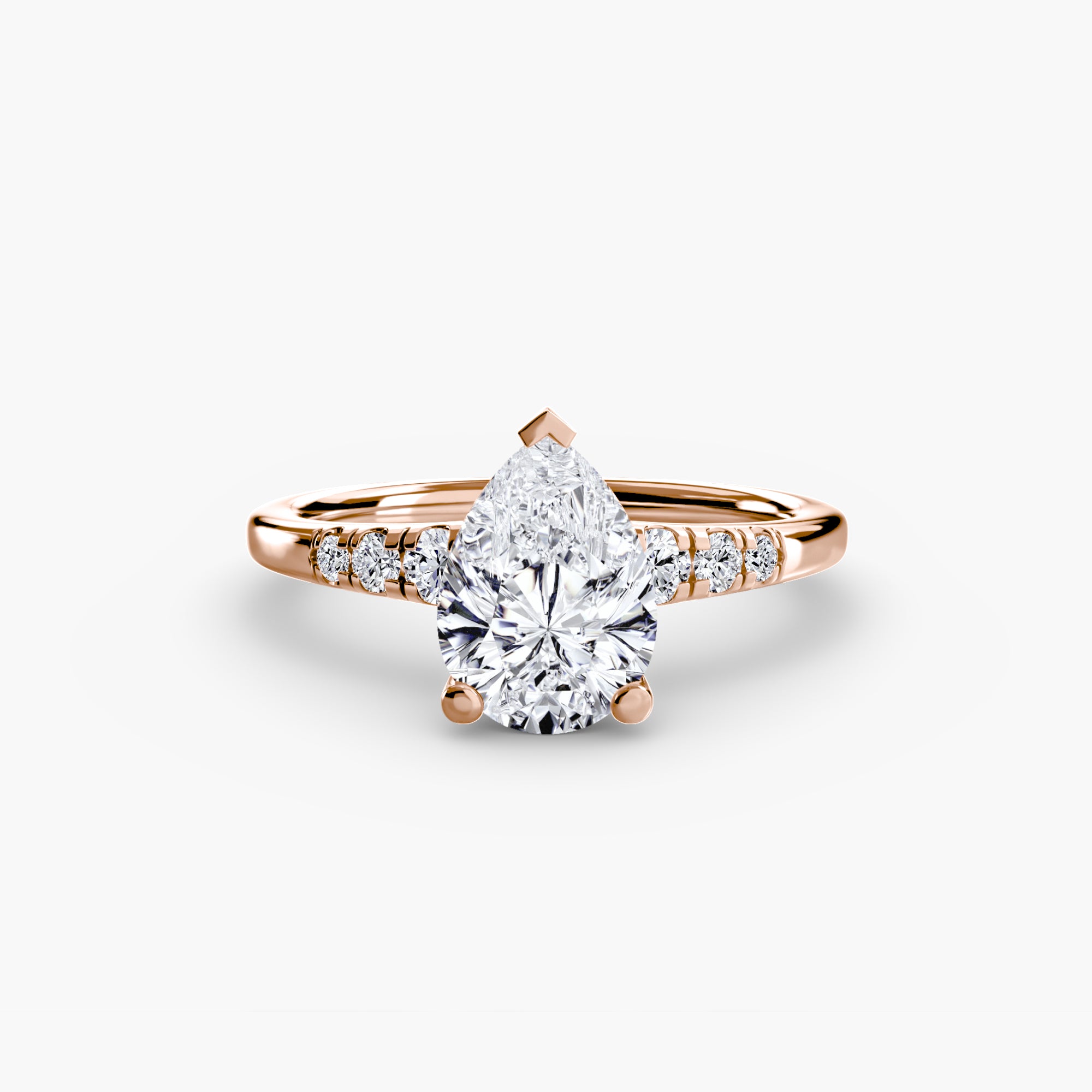 Solitaire with Shoulder Accents - Lanore Fine Jewelry
